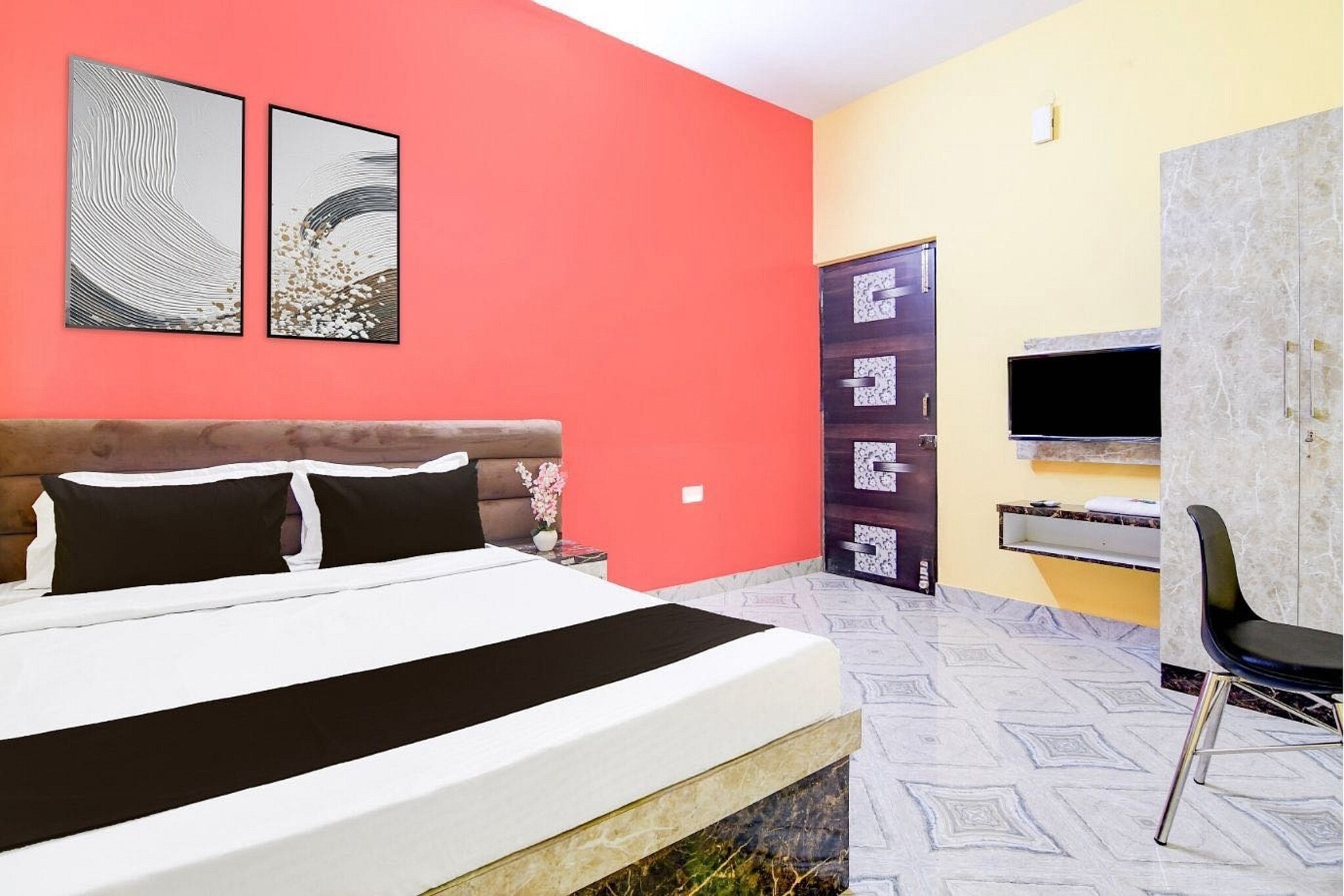 Enjoy a comfortable and hassle-free experience at our thoughtfully designed property. Each room is equipped with modern amenities, cozy bedding, and elegant decor to make you feel right at home. Located conveniently with easy access to public transport and major attractions, it's perfect for both business and leisure travelers. Cleanliness and guest comfort are our top priorities, and our team is available 24/7 to assist you throughout your stay.
Unmarried couples are warmly welcome at this property.
Guests with local ID proof are warmly welcome.
Foreign guests are welcome and allowed to stay at this property without any restrictions
Early Check-In Policy: A full day’s room rate will be charged for check-ins before 6:00 AM. Complimentary early check-in is available between 6:00 AM and 10:00 AM, subject to room availability.
Check-in is only available to guests aged 18 and above. Please provide a government-issued ID to confirm your age.