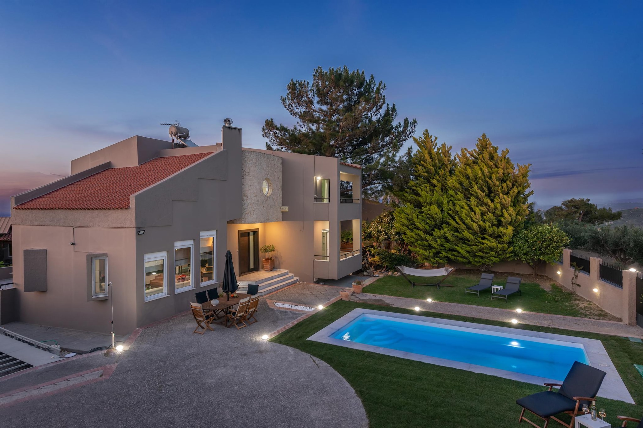 10-Guest Countryside Villa with Barbecue