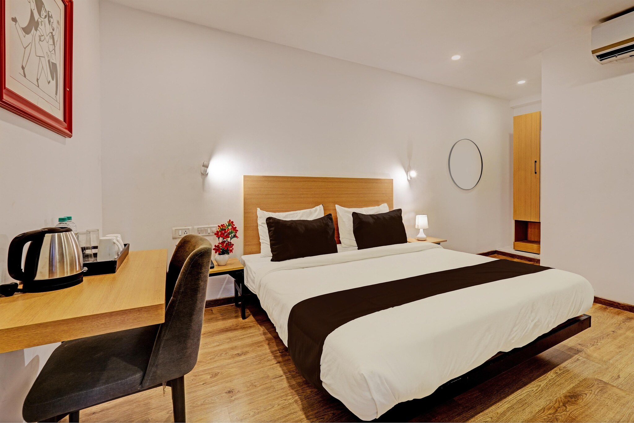 Enjoy a comfortable and hassle-free experience at our thoughtfully designed property. Each room is equipped with modern amenities, cozy bedding, and elegant decor to make you feel right at home. Located conveniently with easy access to public transport and major attractions, it's perfect for both business and leisure travelers. Cleanliness and guest comfort are our top priorities, and our team is available 24/7 to assist you throughout your stay.
Unmarried couples are warmly welcome at this property.
Guests with local ID proof are warmly welcome.
Foreign guests are welcome and allowed to stay at this property without any restrictions
Early Check-In Policy: A full day’s room rate will be charged for check-ins before 6:00 AM. Complimentary early check-in is available between 6:00 AM and 10:00 AM, subject to room availability.
Check-in is only available to guests aged 18 and above. Please provide a government-issued ID to confirm your age.