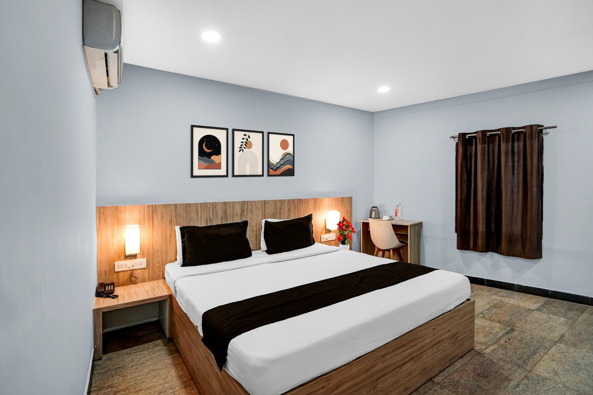 Enjoy a comfortable and hassle-free experience at our thoughtfully designed property. Each room is equipped with modern amenities, cozy bedding, and elegant decor to make you feel right at home. Located conveniently with easy access to public transport and major attractions, it's perfect for both business and leisure travelers. Cleanliness and guest comfort are our top priorities, and our team is available 24/7 to assist you throughout your stay.
Unmarried couples are warmly welcome at this property.
Guests with local ID proof are warmly welcome.
Foreign guests are welcome and allowed to stay at this property without any restrictions
Early Check-In Policy: A full day’s room rate will be charged for check-ins before 6:00 AM. Complimentary early check-in is available between 6:00 AM and 10:00 AM, subject to room availability.
Check-in is only available to guests aged 18 and above. Please provide a government-issued ID to confirm your age.