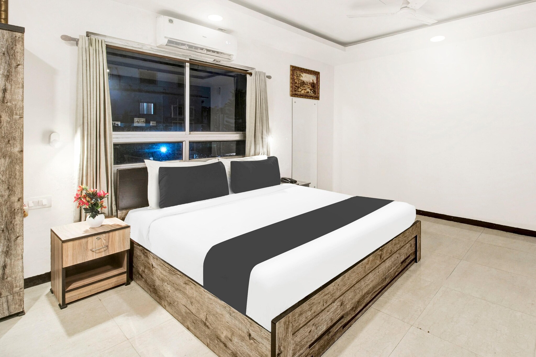 Enjoy a comfortable and hassle-free experience at our thoughtfully designed property. Each room is equipped with modern amenities, cozy bedding, and elegant decor to make you feel right at home. Located conveniently with easy access to public transport and major attractions, it's perfect for both business and leisure travelers. Cleanliness and guest comfort are our top priorities, and our team is available 24/7 to assist you throughout your stay.
Unmarried couples are warmly welcome at this property.
Guests with local ID proof are warmly welcome.
Foreign guests are welcome and allowed to stay at this property without any restrictions
Early Check-In Policy: A full day’s room rate will be charged for check-ins before 6:00 AM. Complimentary early check-in is available between 6:00 AM and 10:00 AM, subject to room availability.
Check-in is only available to guests aged 18 and above. Please provide a government-issued ID to confirm your age.