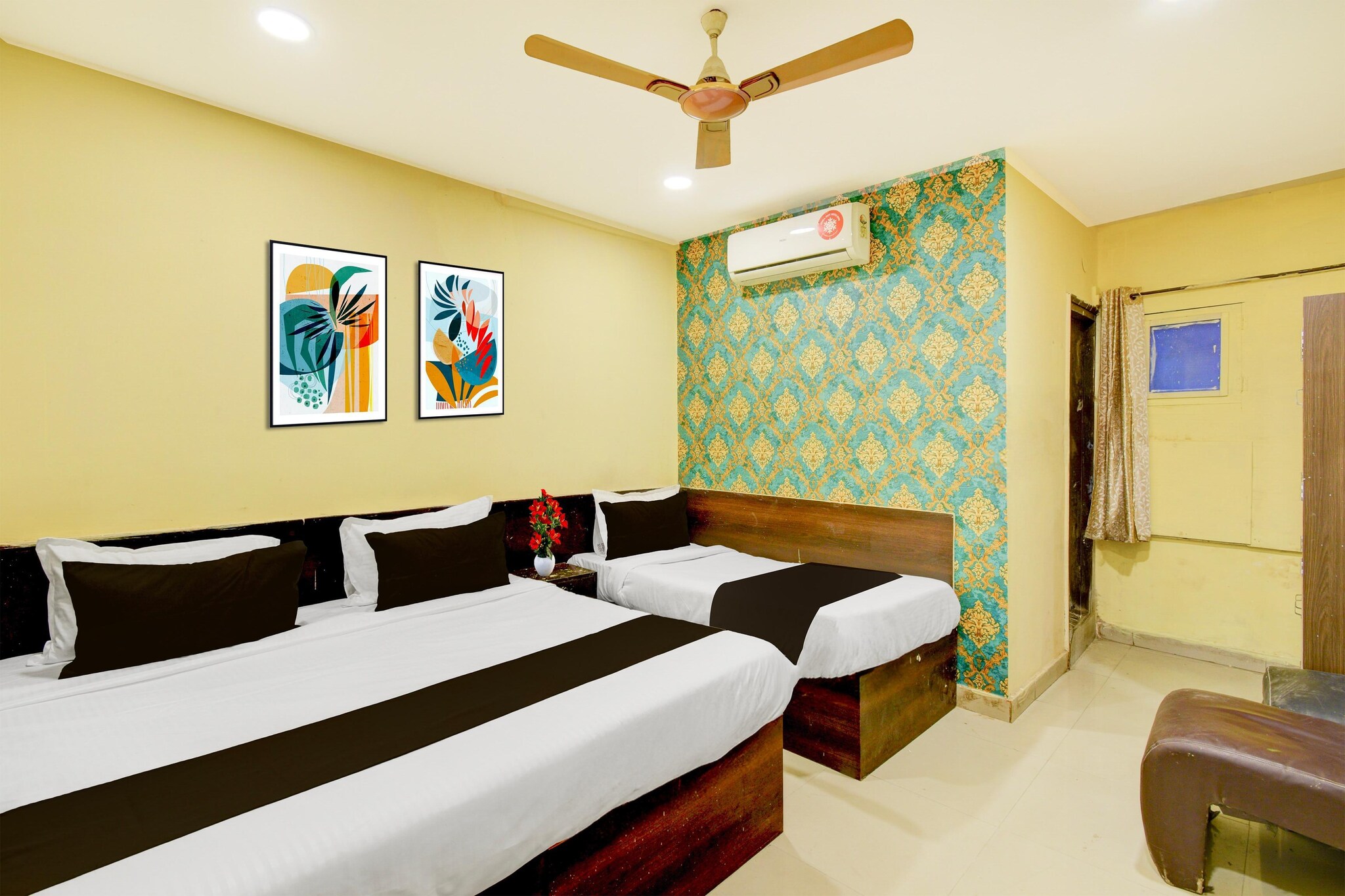 Enjoy a comfortable and hassle-free experience at our thoughtfully designed property. Each room is equipped with modern amenities, cozy bedding, and elegant decor to make you feel right at home. Located conveniently with easy access to public transport and major attractions, it's perfect for both business and leisure travelers. Cleanliness and guest comfort are our top priorities, and our team is available 24/7 to assist you throughout your stay.
Unmarried couples are warmly welcome at this property.
Guests with local ID proof are warmly welcome.
Foreign guests are welcome and allowed to stay at this property without any restrictions
Early Check-In Policy: A full day’s room rate will be charged for check-ins before 6:00 AM. Complimentary early check-in is available between 6:00 AM and 10:00 AM, subject to room availability.
Check-in is only available to guests aged 18 and above. Please provide a government-issued ID to confirm your age.