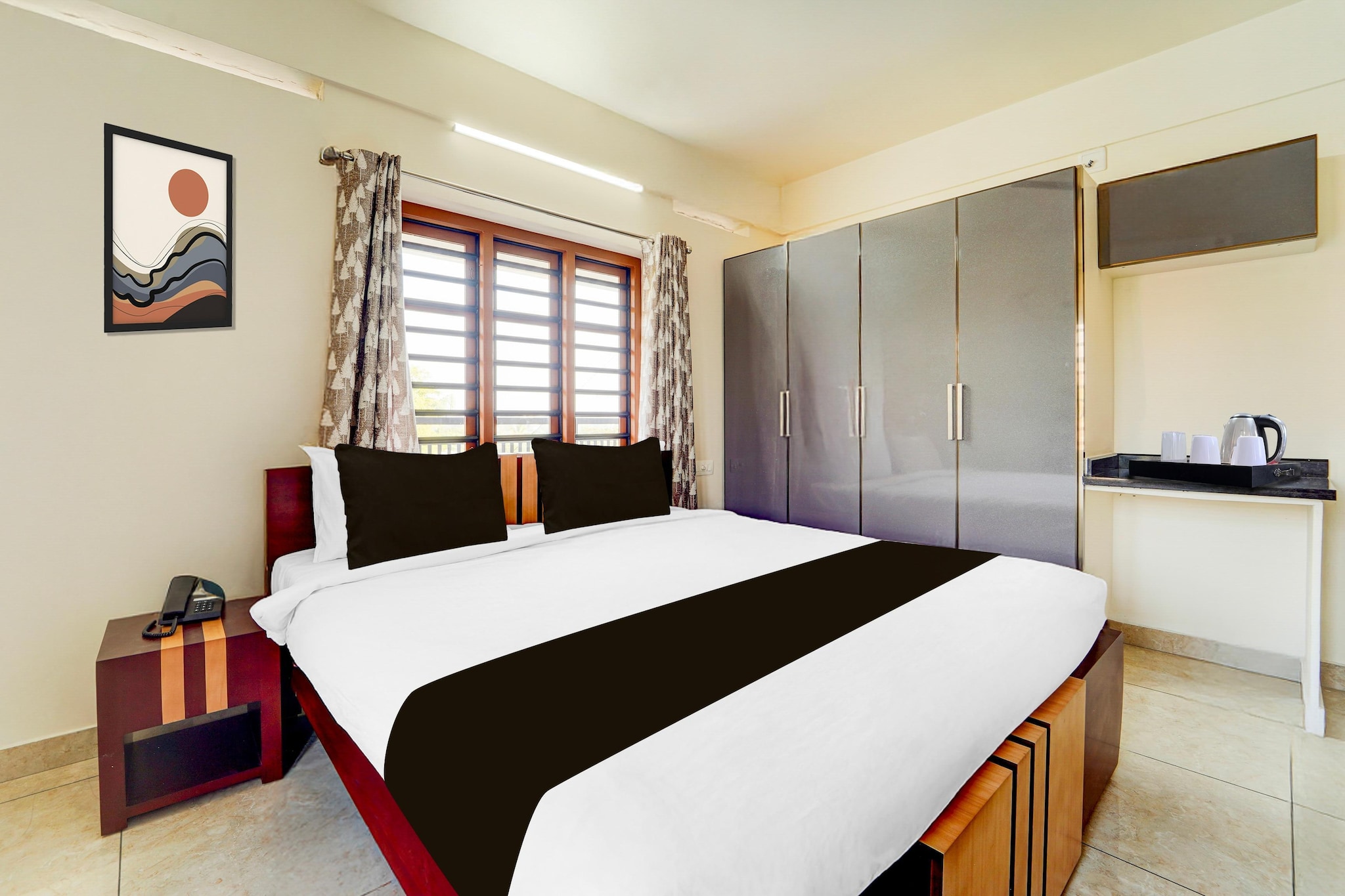 Enjoy a comfortable and hassle-free experience at our thoughtfully designed property. Each room is equipped with modern amenities, cozy bedding, and elegant decor to make you feel right at home. Located conveniently with easy access to public transport and major attractions, it's perfect for both business and leisure travelers. Cleanliness and guest comfort are our top priorities, and our team is available 24/7 to assist you throughout your stay.
Unmarried couples are warmly welcome at this property.
Guests with local ID proof are warmly welcome.
Foreign guests are welcome and allowed to stay at this property without any restrictions
Early Check-In Policy: A full day’s room rate will be charged for check-ins before 6:00 AM. Complimentary early check-in is available between 6:00 AM and 10:00 AM, subject to room availability.
Check-in is only available to guests aged 18 and above. Please provide a government-issued ID to confirm your age.