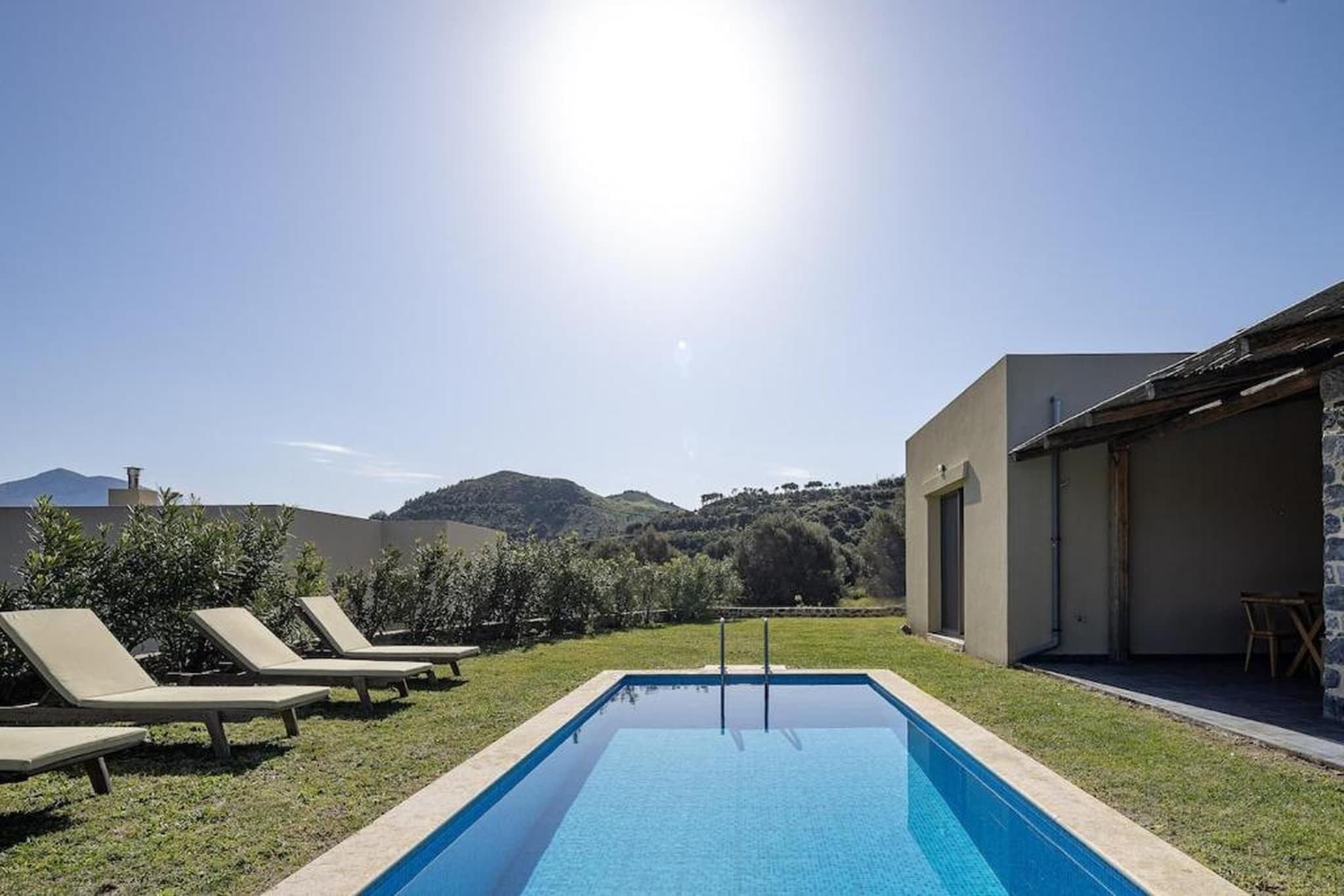 Poolside Villa Retreat for 5 in Crete