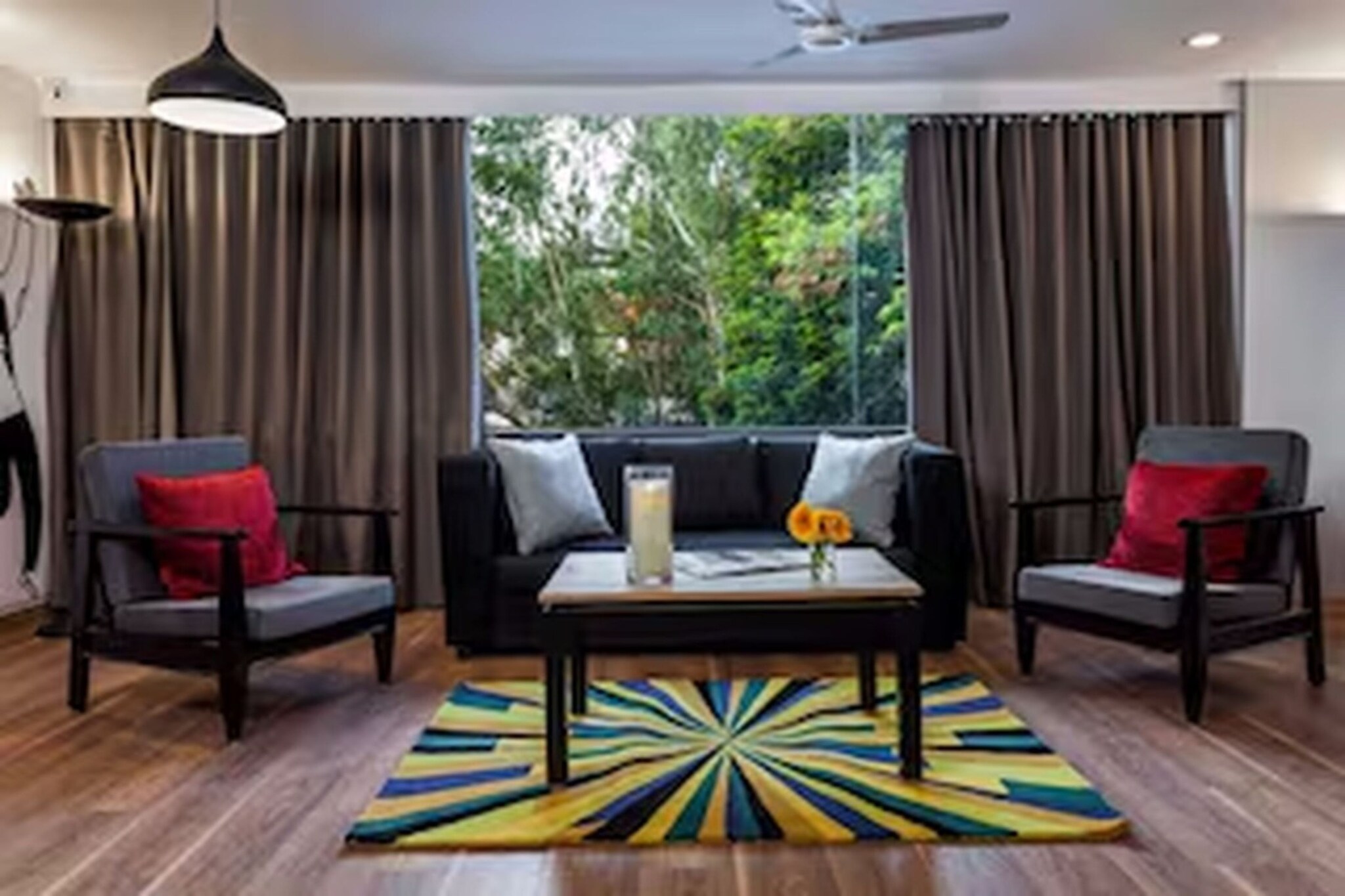 Ground floor: (bedroom(double bed, TV, seating area, air conditioning, telephone), bathroom(bathtub or shower, shower, washbasin, toilet, Towels incl., shampoo, body soap, hot water), lift)