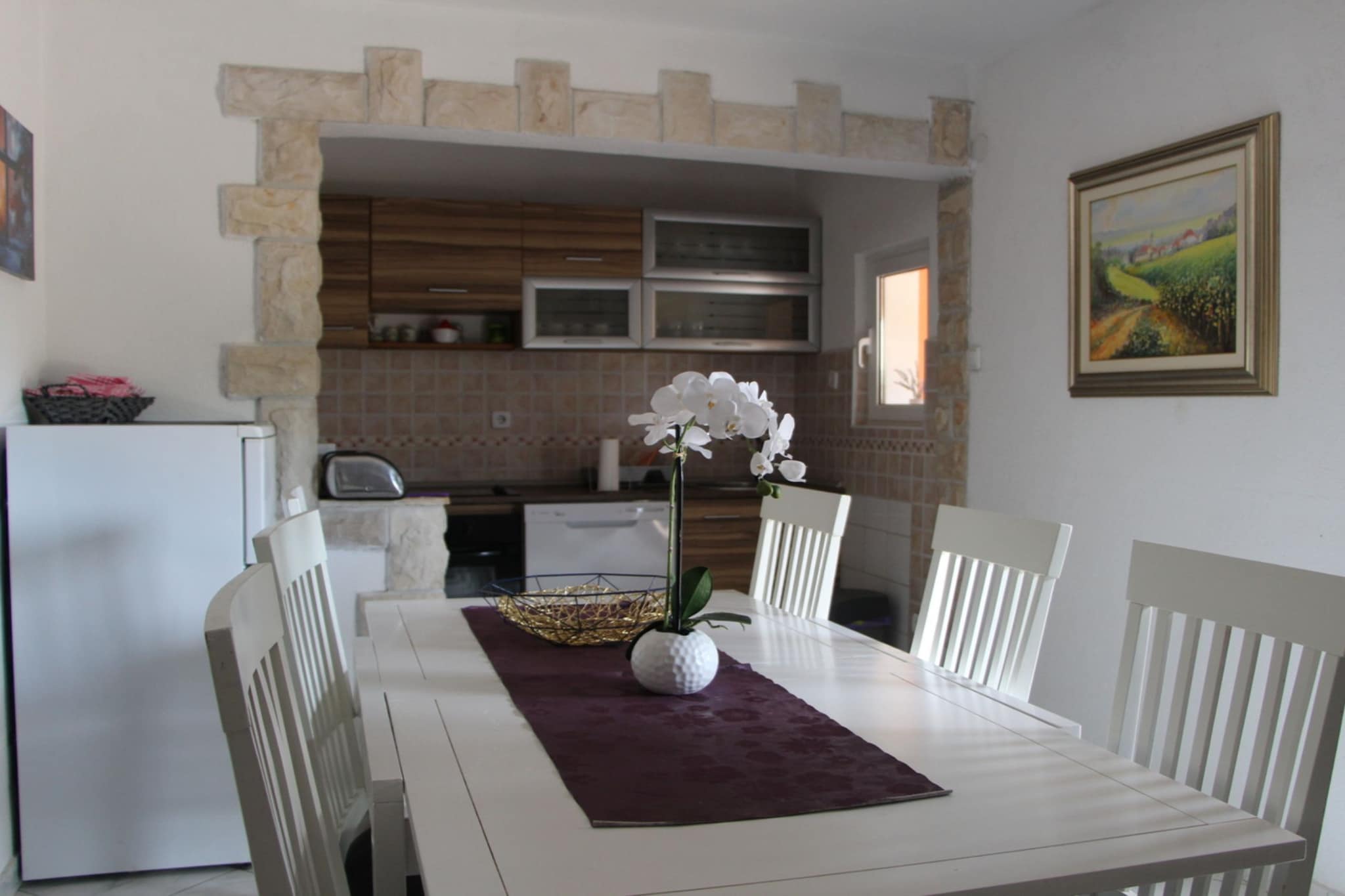 Holiday Home Nadalina - Five Bedrrom Holiday Home with Pool - Eetkamer