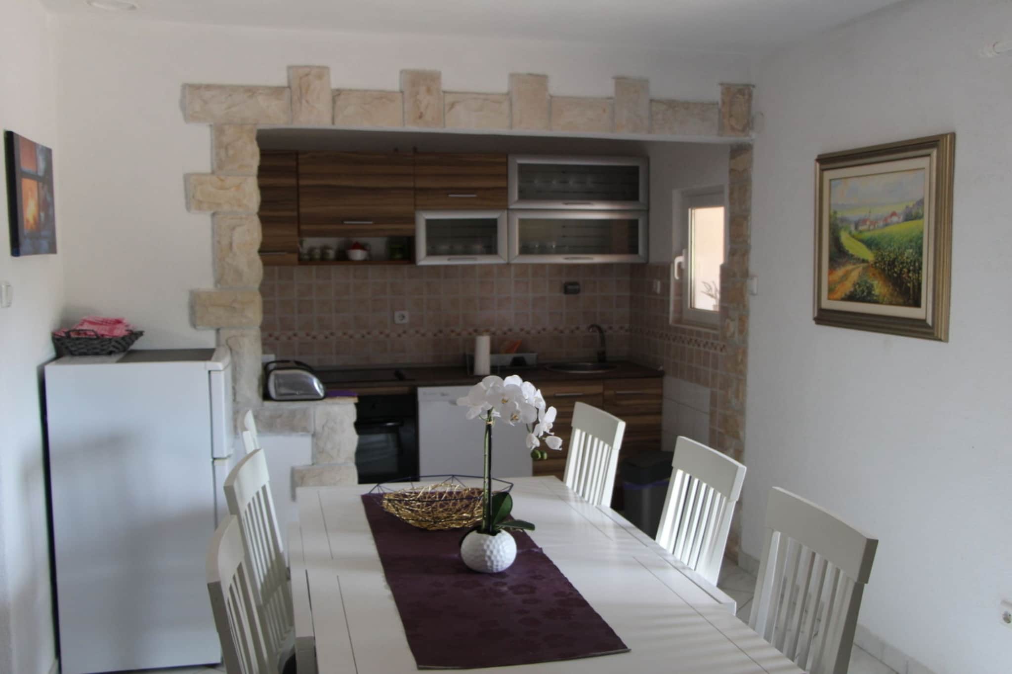 Holiday Home Nadalina - Five Bedrrom Holiday Home with Pool - Eetkamer