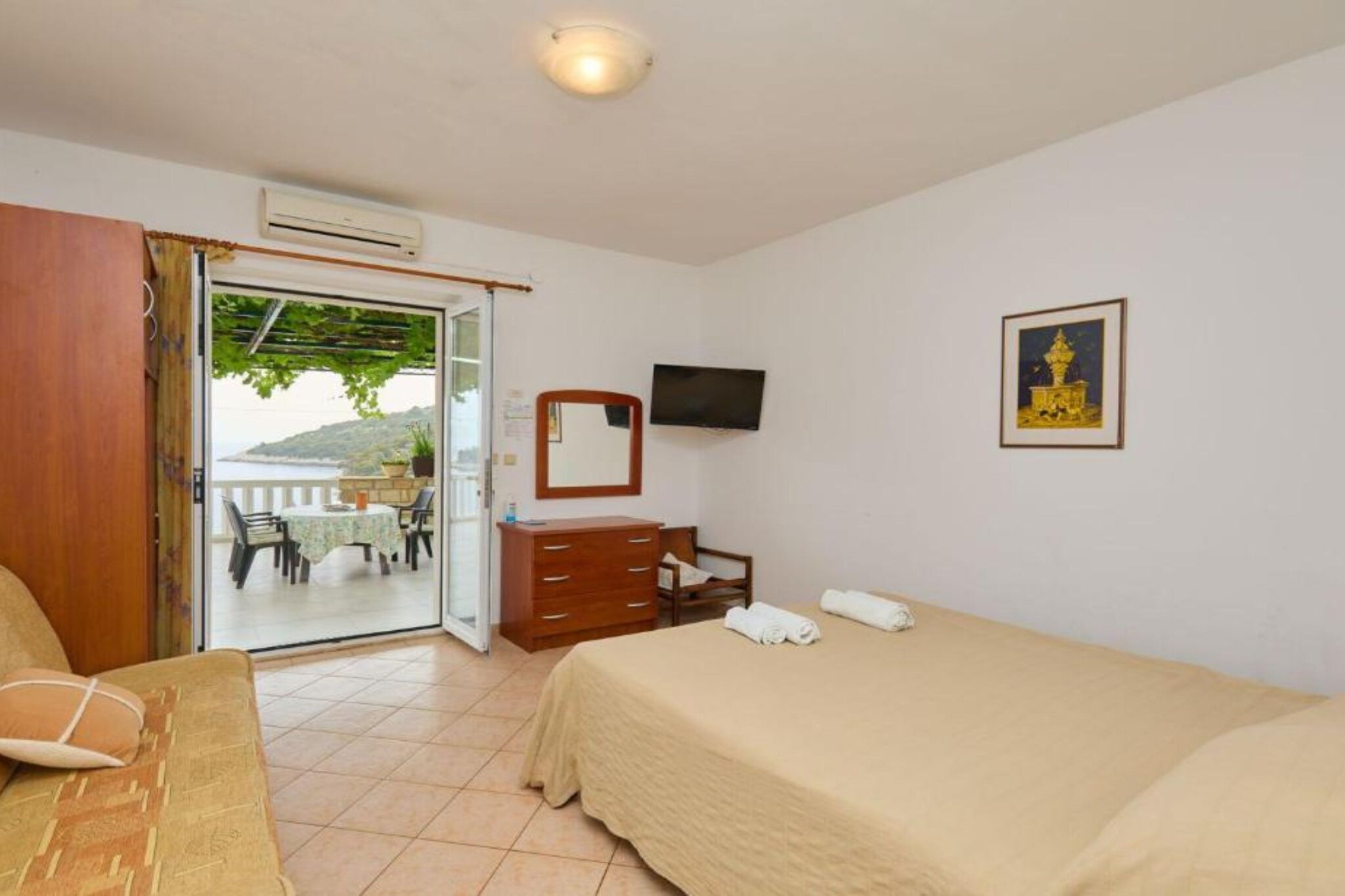 Villa Azure Saplunara - One bedroom apartment Marta - Slaapkamer