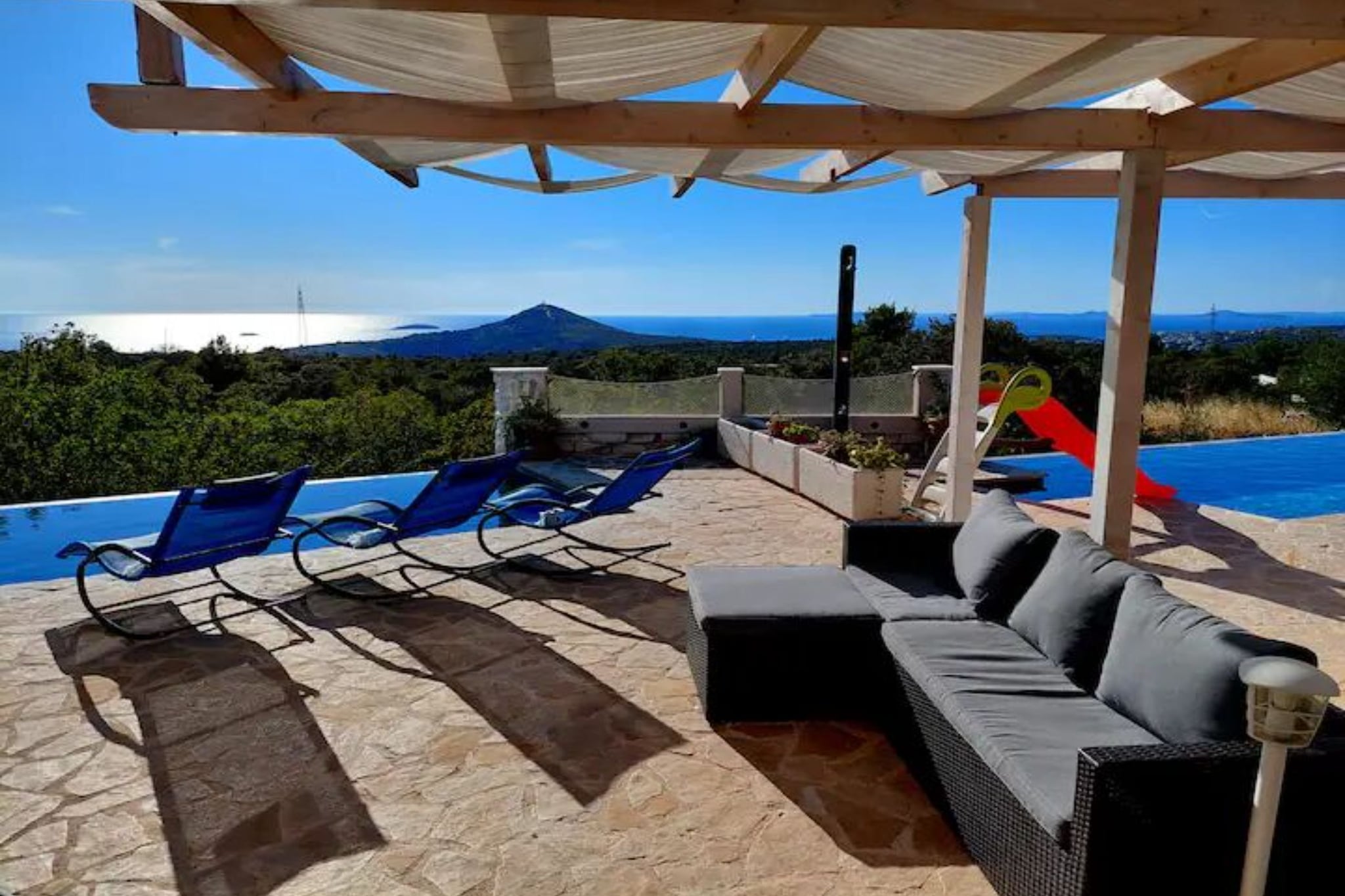 Villa Mediterranea SeaView Primošten - Four bedroom Villa - Terrasbalkon