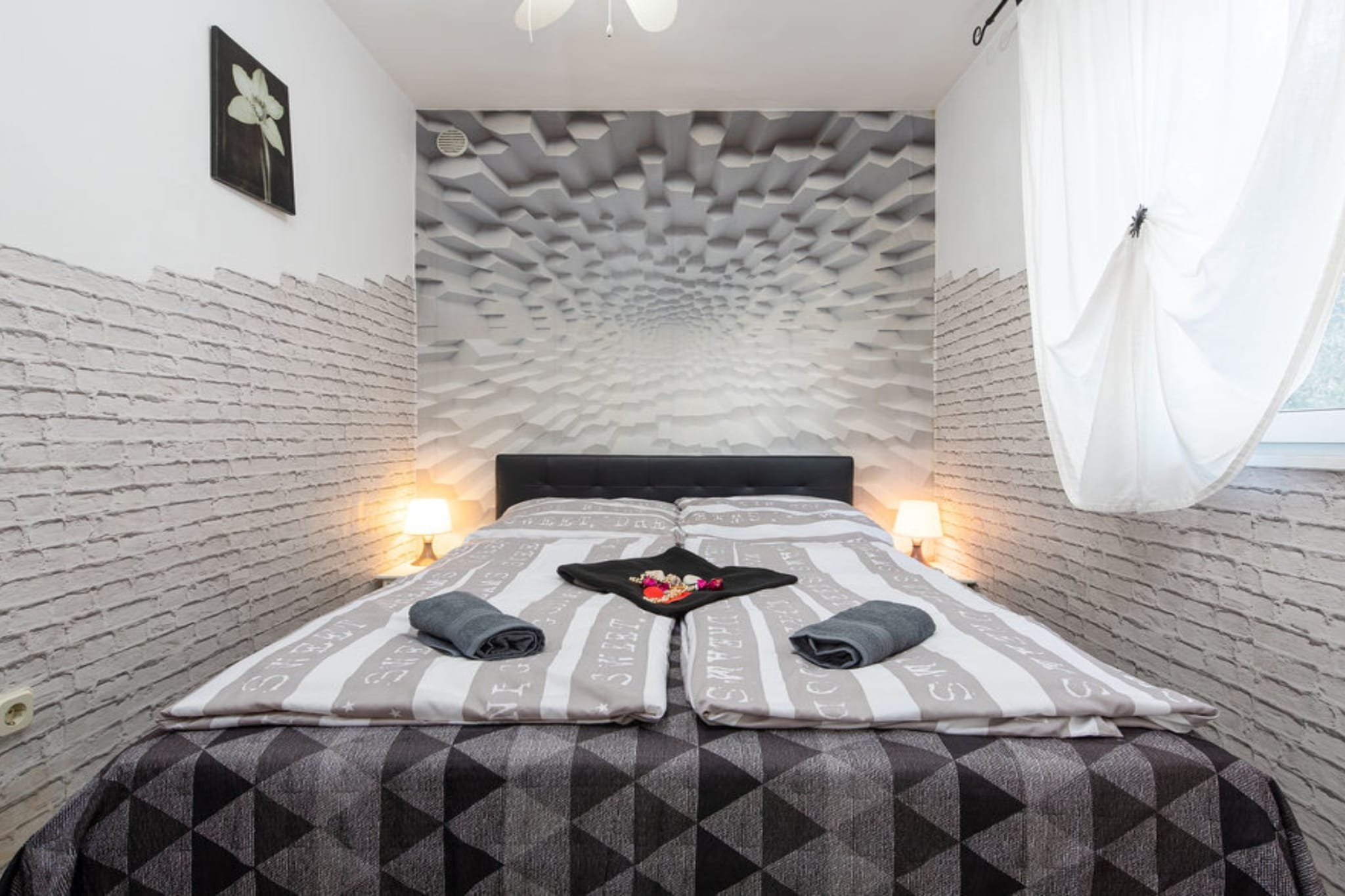 Marilona Welle Apartments Vir - Superior Two Bedroom Apartment  with Terrace - Slaapkamer