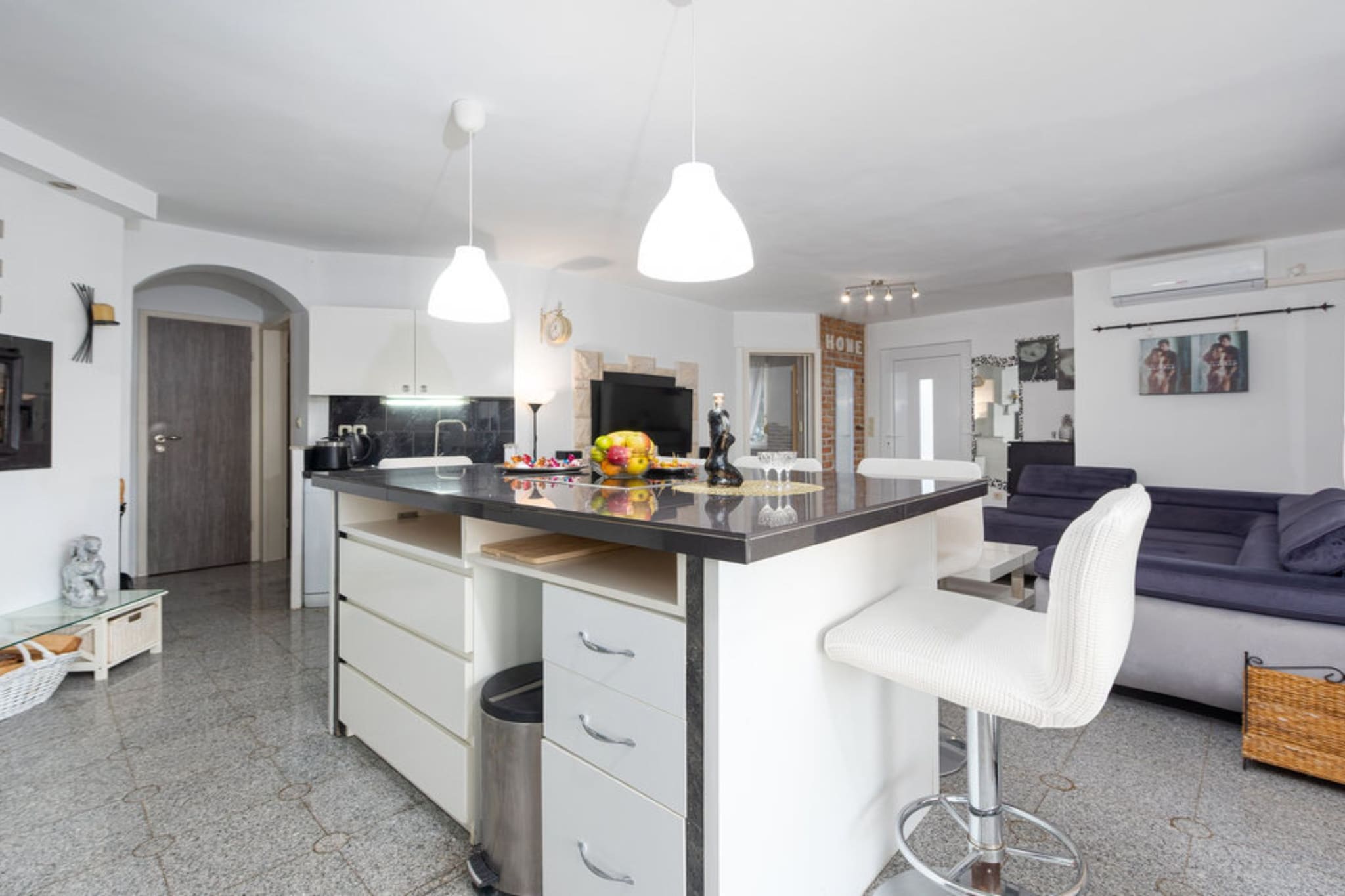 Marilona Welle Apartments Vir - Superior Two Bedroom Apartment  with Terrace - Keuken