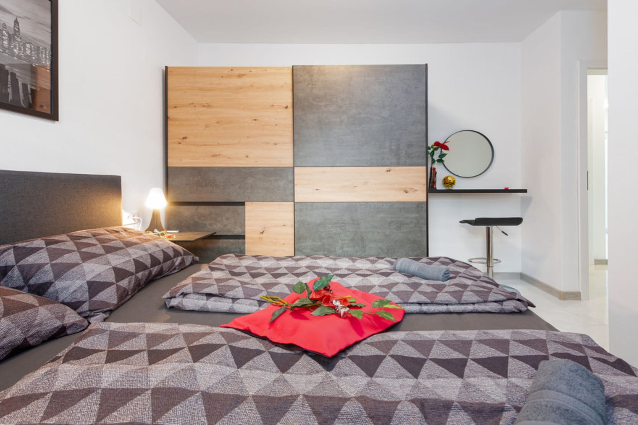 Marilona Welle Apartments Vir - De Luxe Three Bedroom Apartment with  Hot-Tub - Slaapkamer