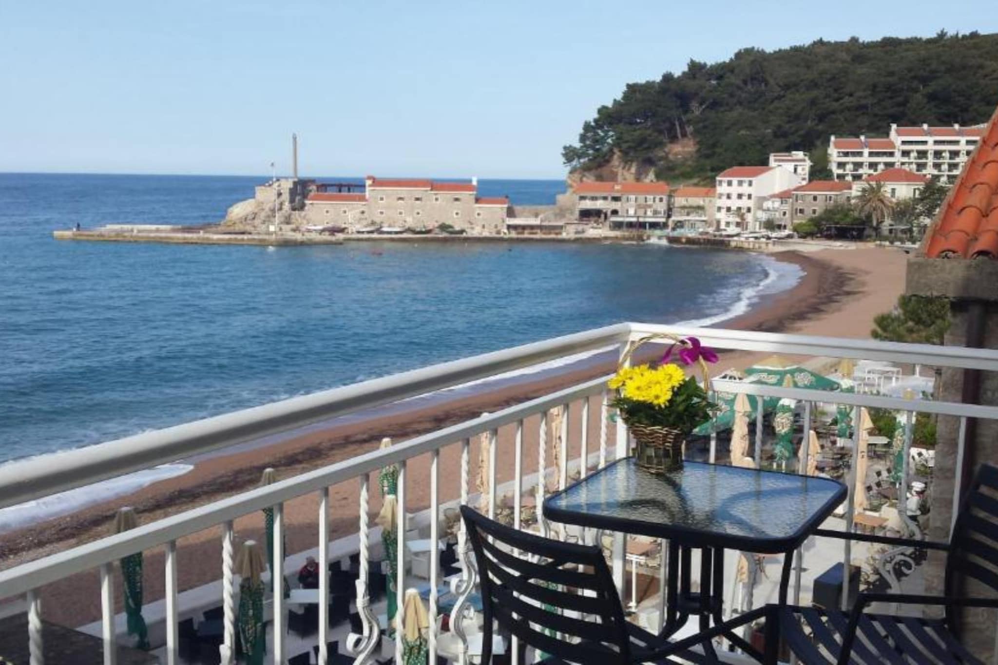 Villa Teodora Mare - One bedroom apartment with beach view (App 5) - Terrace balcony