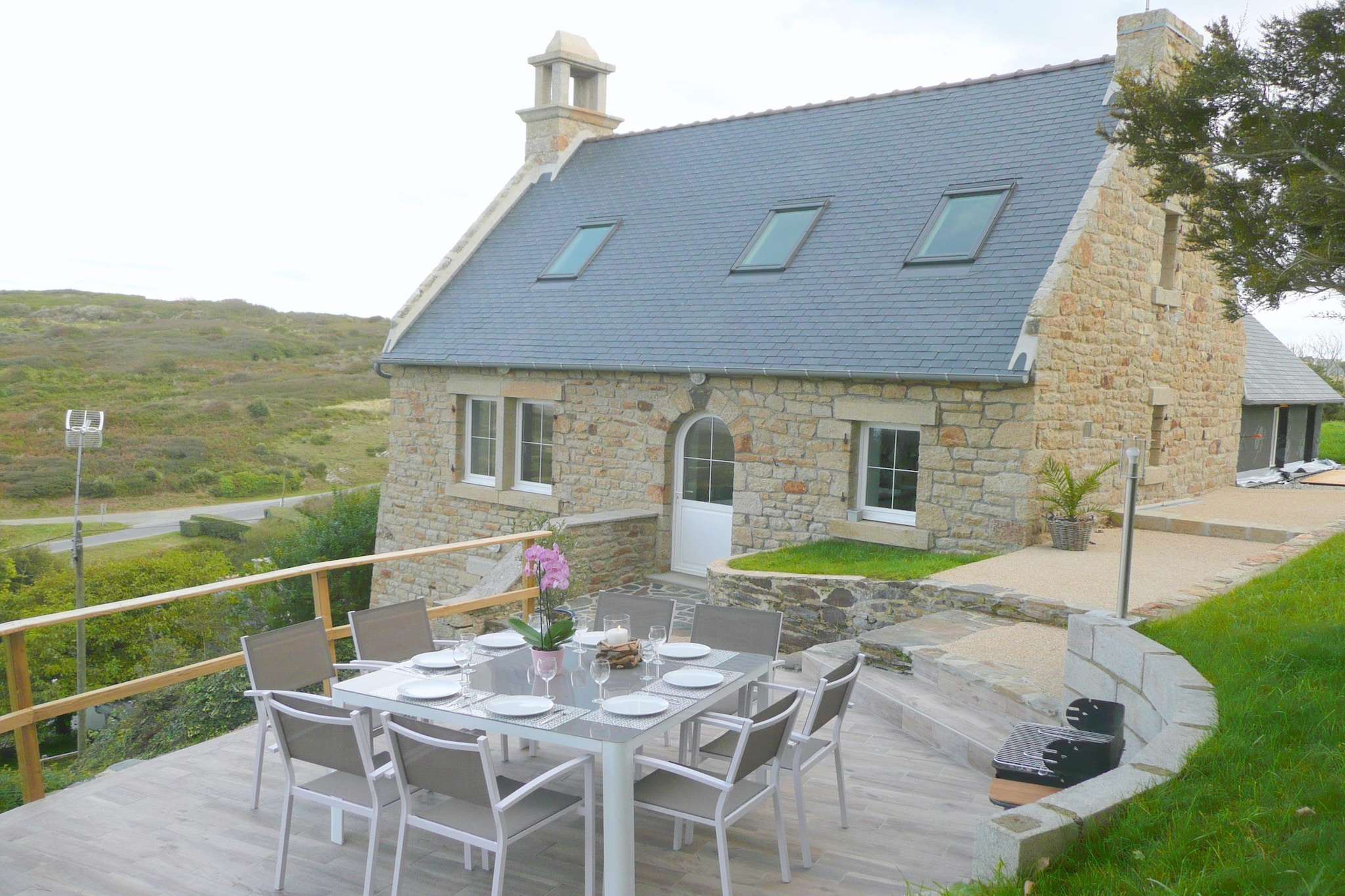 Stone house in Brittany with sea view