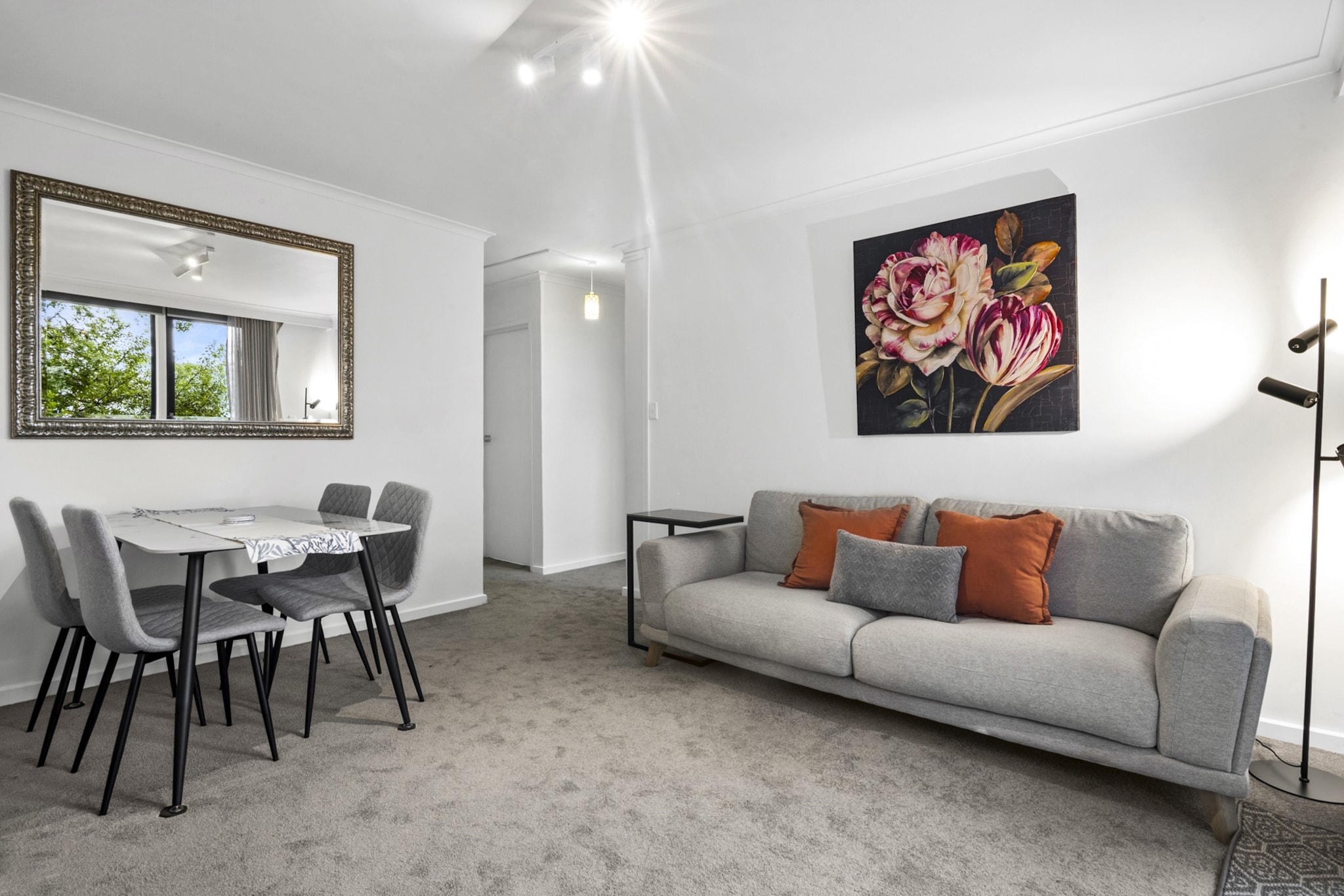 Property description
This 2 bedroom apartment in Ascot Vale offers the perfect blend of vintage charm and modern convenience. With spacious living areas, a fully equipped kitchen, and private parking, it’s ideal for both short and extended stays. Guests can enjoy easy self-check-in with a lockbox, access to a small balcony, and proximity to local cafés, parks, and public transport links. A comfortable base for both relaxation and exploration of Melbourne's west.
The space
This charming 2-bedroom apartment features vintage décor and modern amenities, providing a welcoming space for guests. The open-plan living room is light-filled, with comfortable seating and a smart TV for entertainment. Adjacent to the living area, the dining table seats four, perfect for meals with family or friends. The kitchen is fully equipped with a electric stove, oven, microwave, toaster, large fridge/freezer and dishwasher, making meal preparation convenient and easy.
 
The apartment features two bedrooms — one with a queen-sized bed and the other with a single bed with ample storage space, perfect for resting after a busy day. The bathroom is clean and well-maintained, offering everything you need for a refreshing start or a relaxing evening.
 
Outside, enjoy a small balcony ideal for relaxing in the fresh air. The apartment also includes a private parking space for one vehicle, ensuring convenience for those with a car. With its vintage charm, modern amenities, and central location, this apartment offers everything you need for a comfortable and enjoyable stay in Ascot Vale.