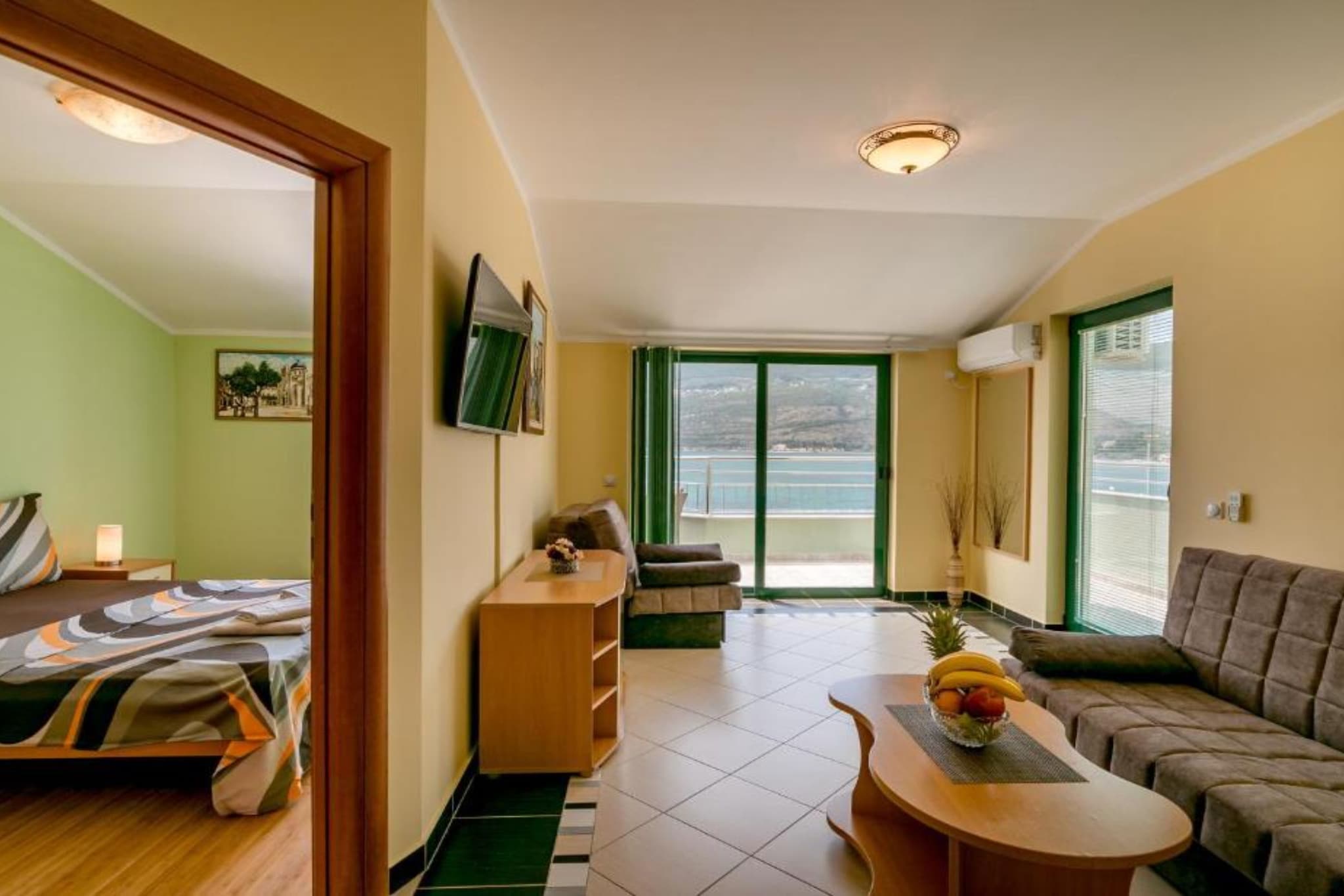 Amor Residence - One Bedroom Apartment with Terrace and Sea View (1 ) - Slaapkamer