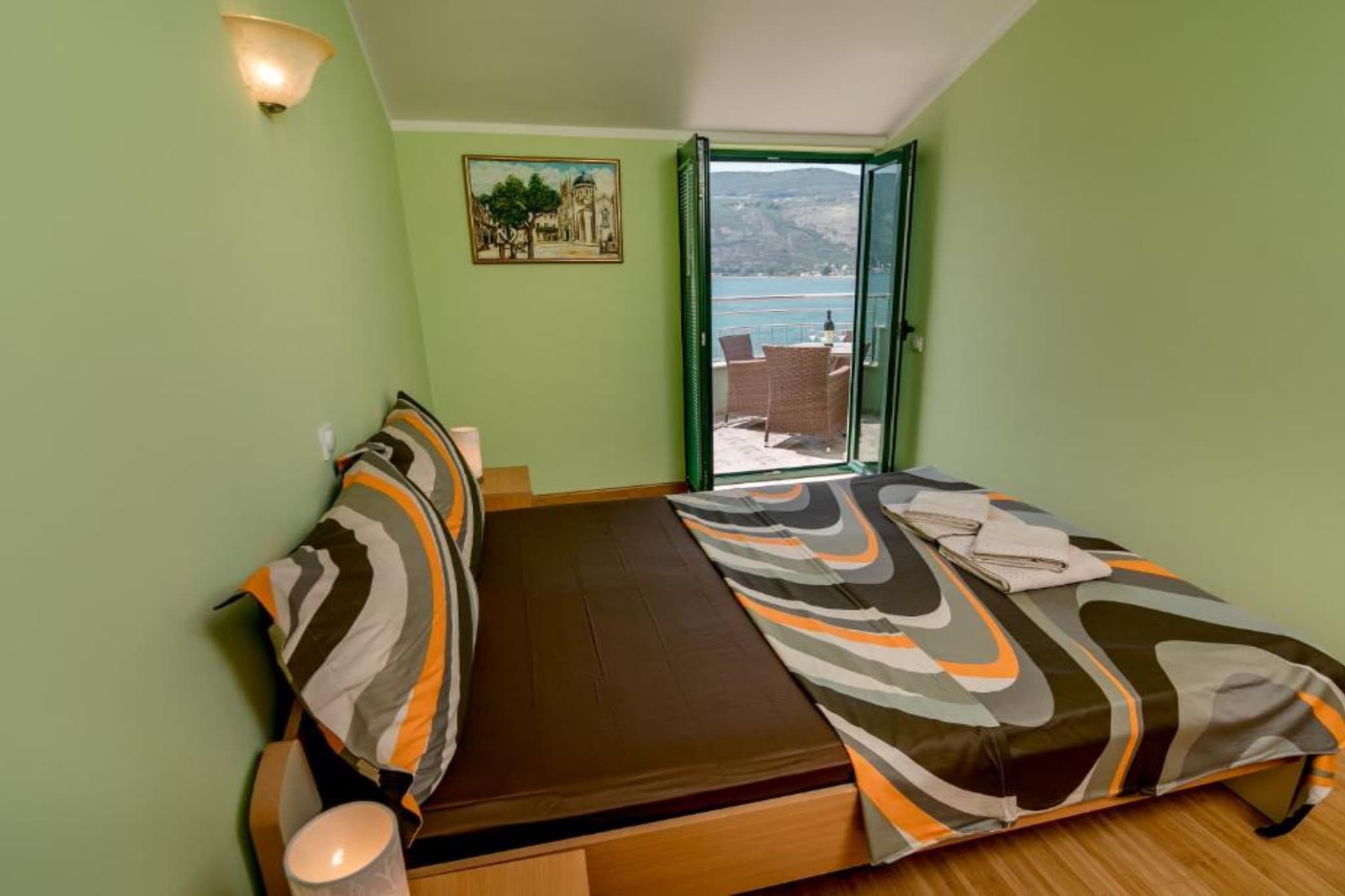 Amor Residence - One Bedroom Apartment with Terrace and Sea View (1 ) - Slaapkamer