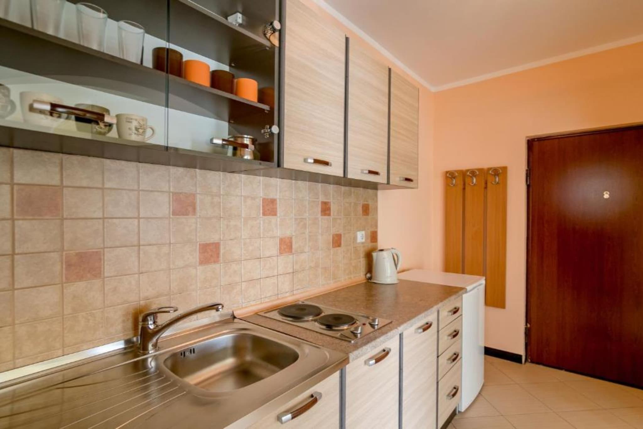 Amor Residence - One Bedroom Apartment with Terrace and Sea View (1 ) - Keuken