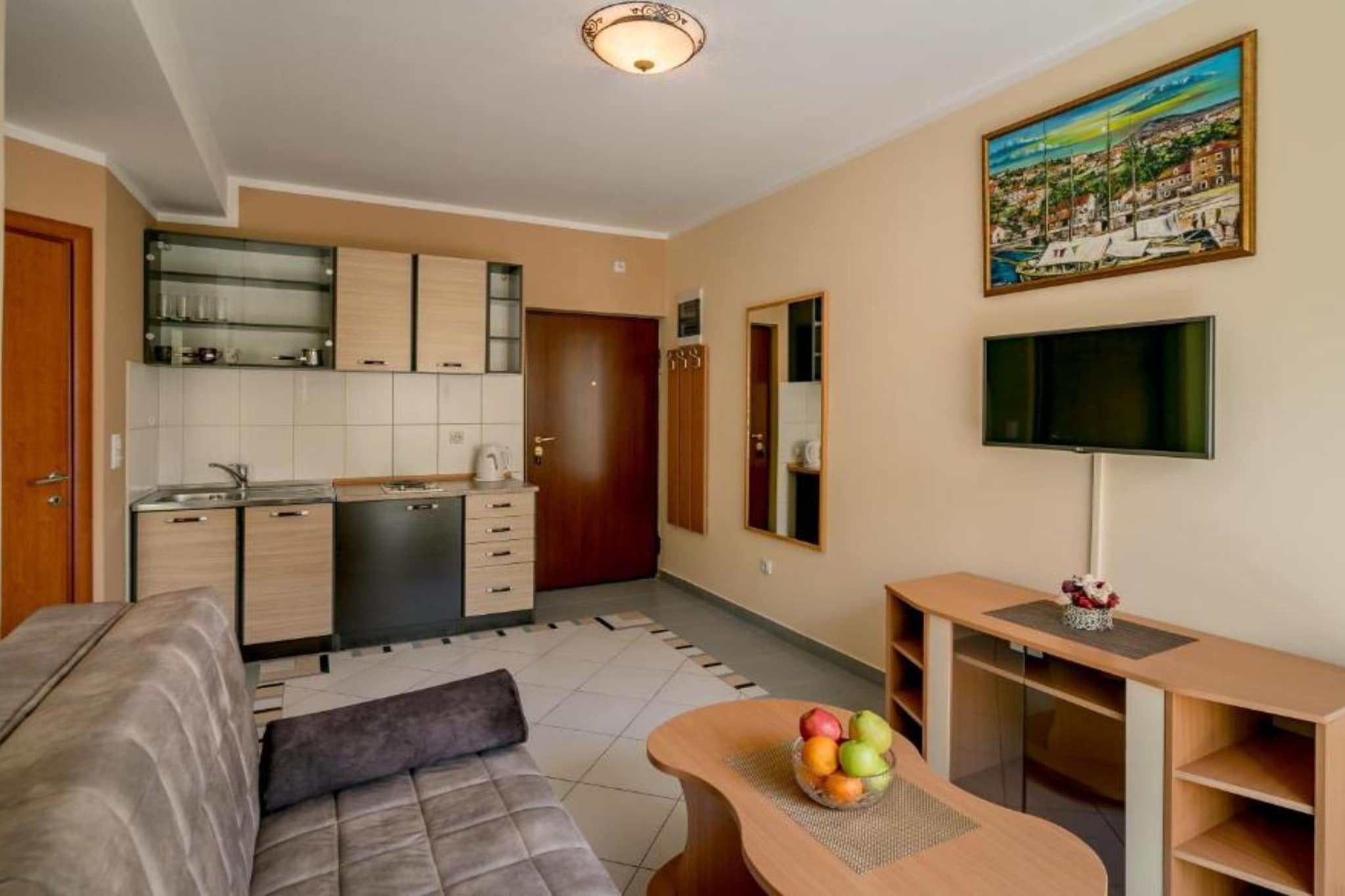Amor Residence - One Bedroom Apartment with Terrace and Sea View (5 ) - Keuken