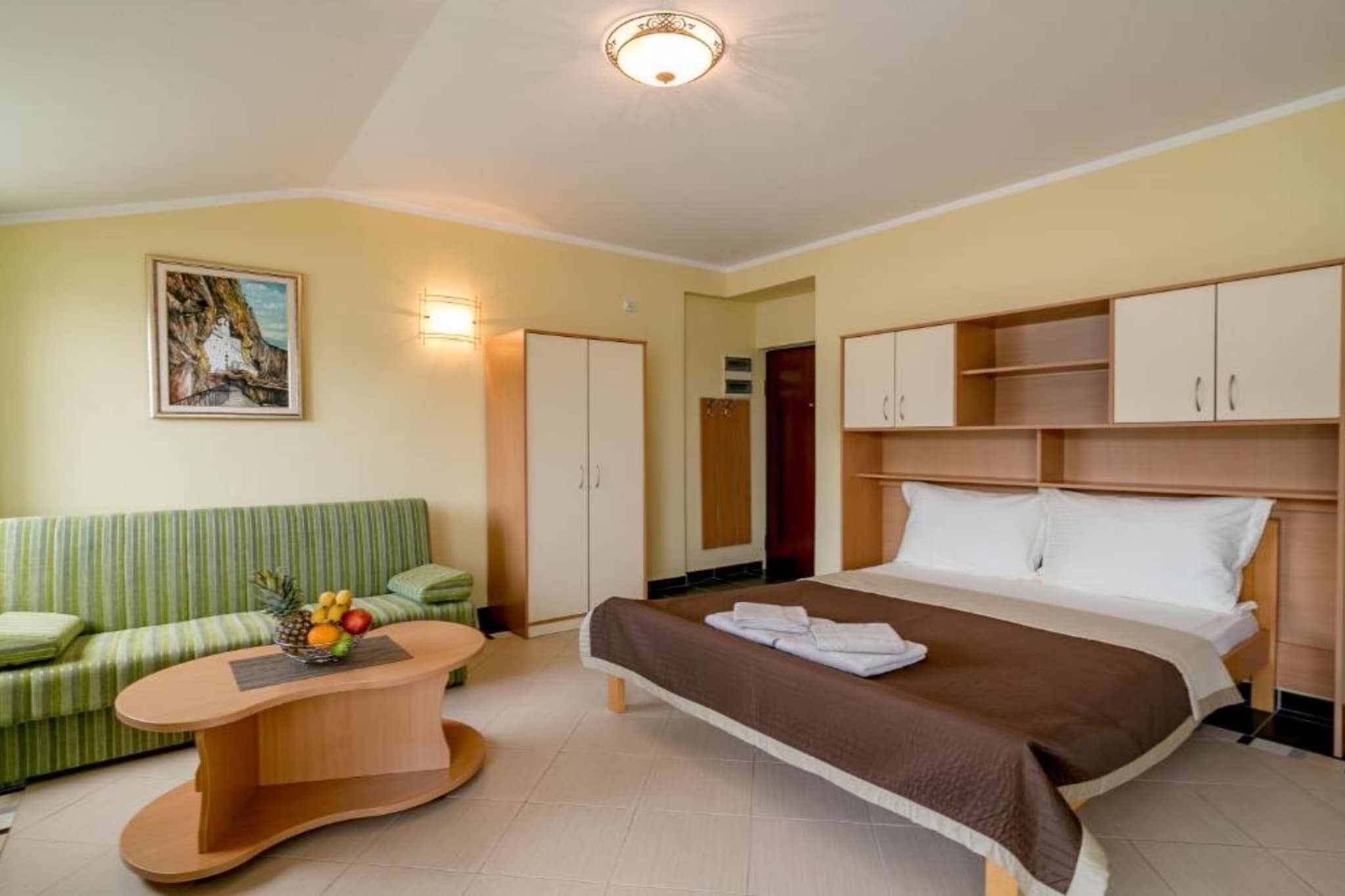 Amor Residence - Studio Apartment with Terrace and Sea View (4 ) - Bedroom