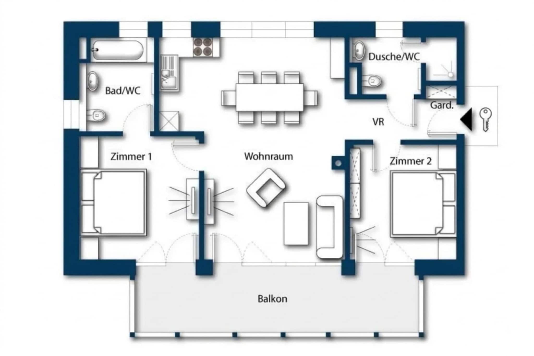 Alpinegold Residenz Gamskogel Suite - Grundriss