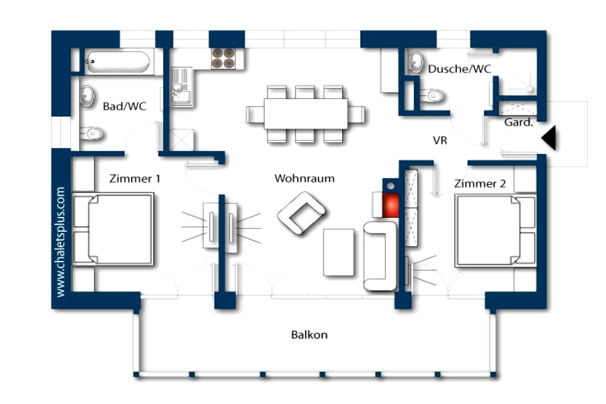 Alpinegold Residenz Hocharn Suite - Plattegrond