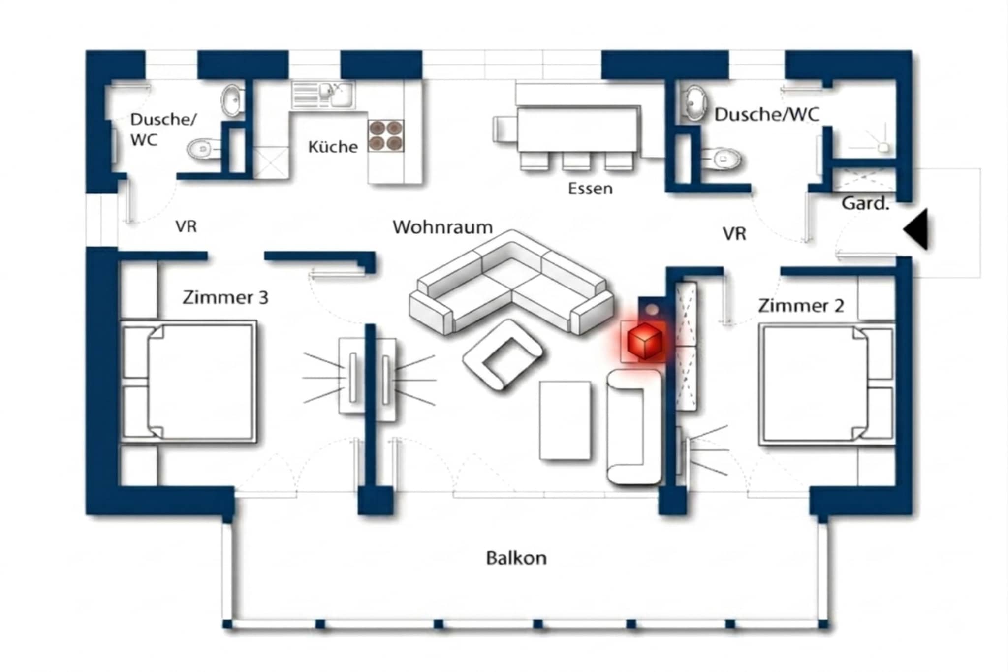 Alpinegold Residenz Hocharn Suite - Plattegrond