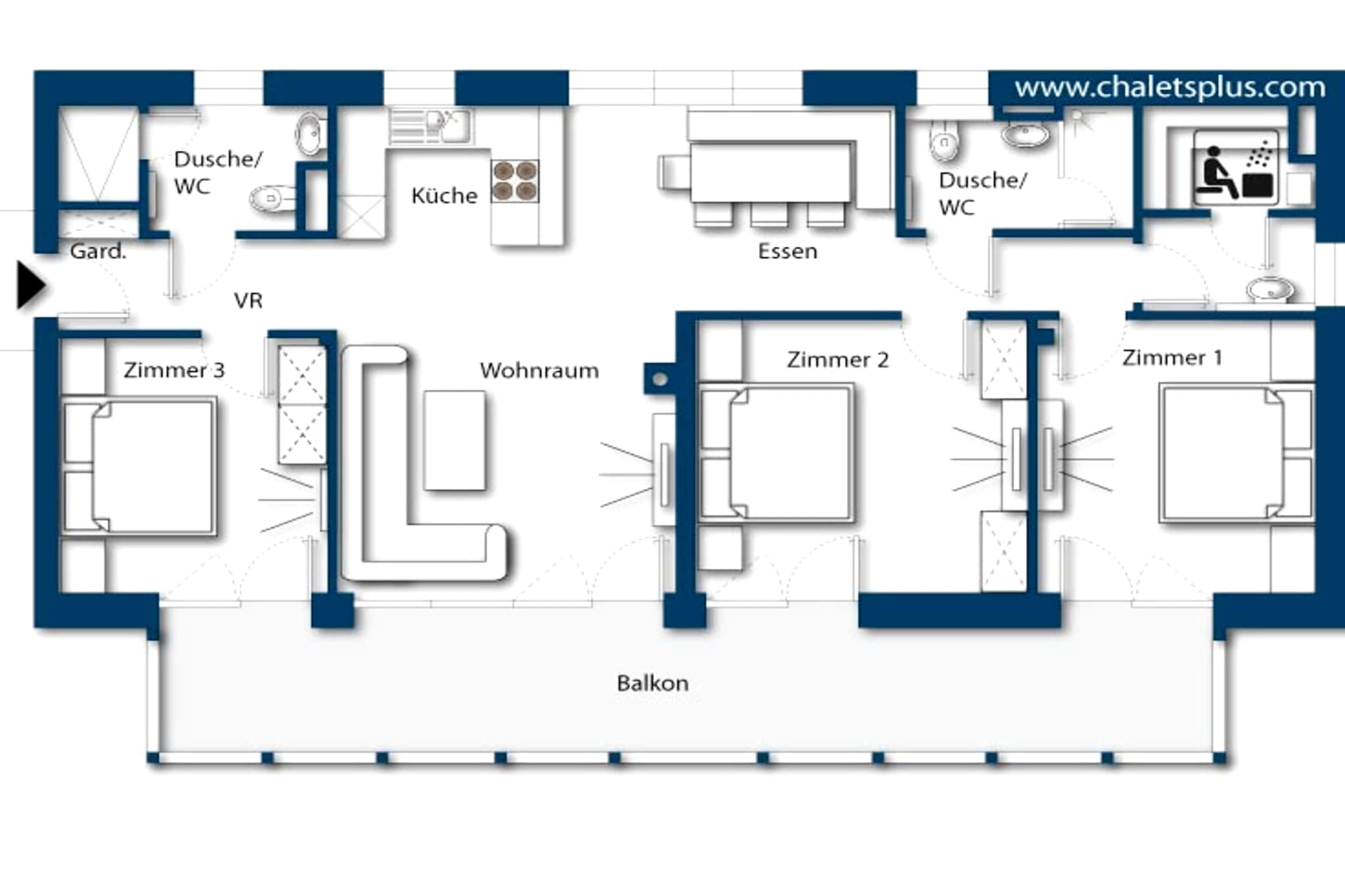 Alpinegold Residenz Tauernquelle Suite - Plattegrond