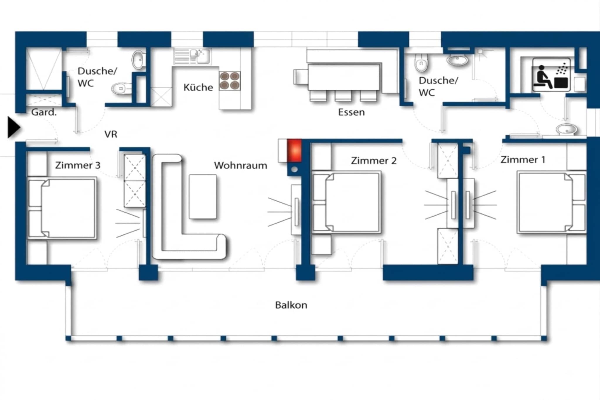 Alpinegold Residenz Tauernquelle Suite - Grundriss
