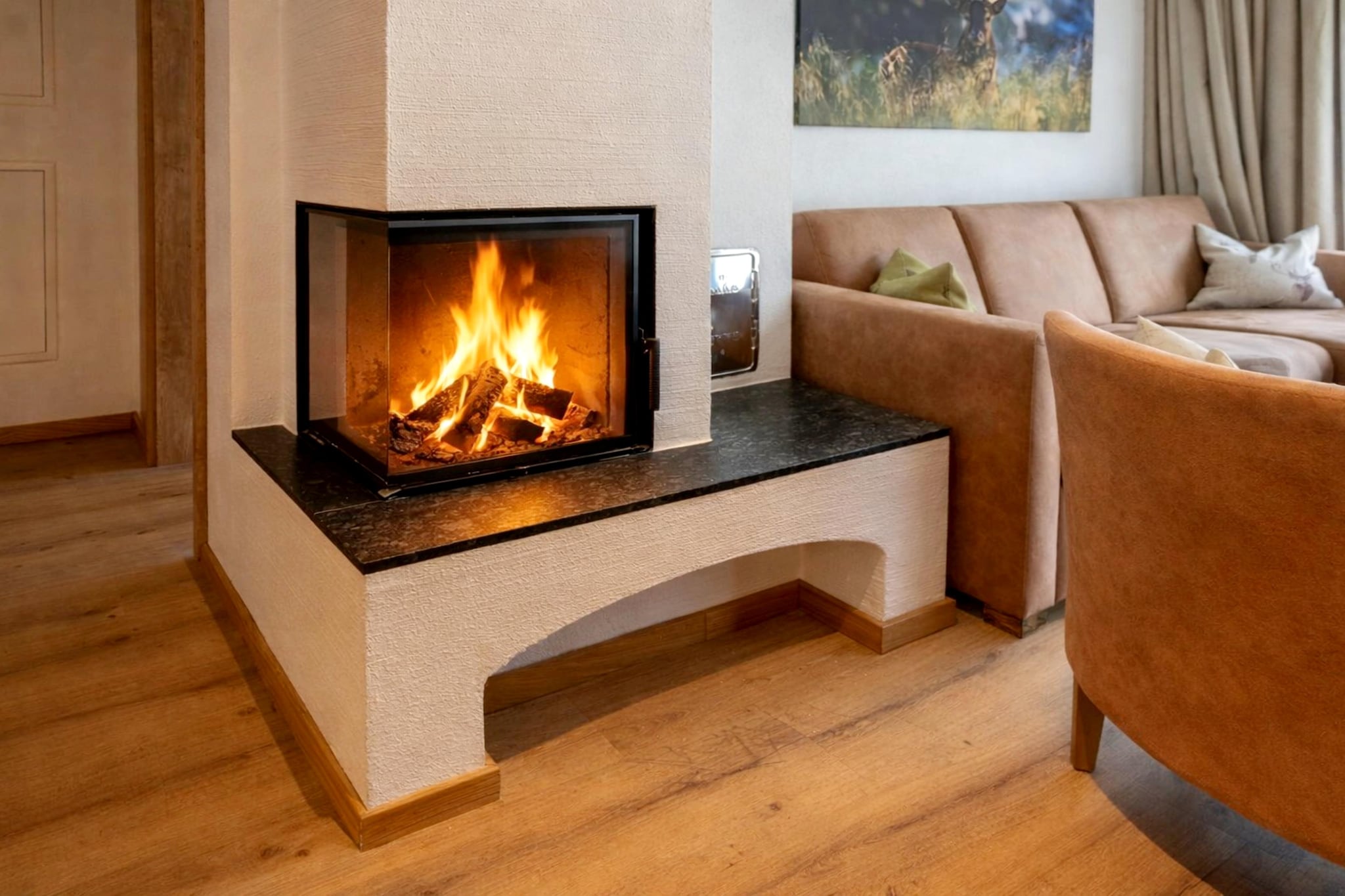 Alpinegold Residenz Goldquelle Penthouse Suite - Woonkamer