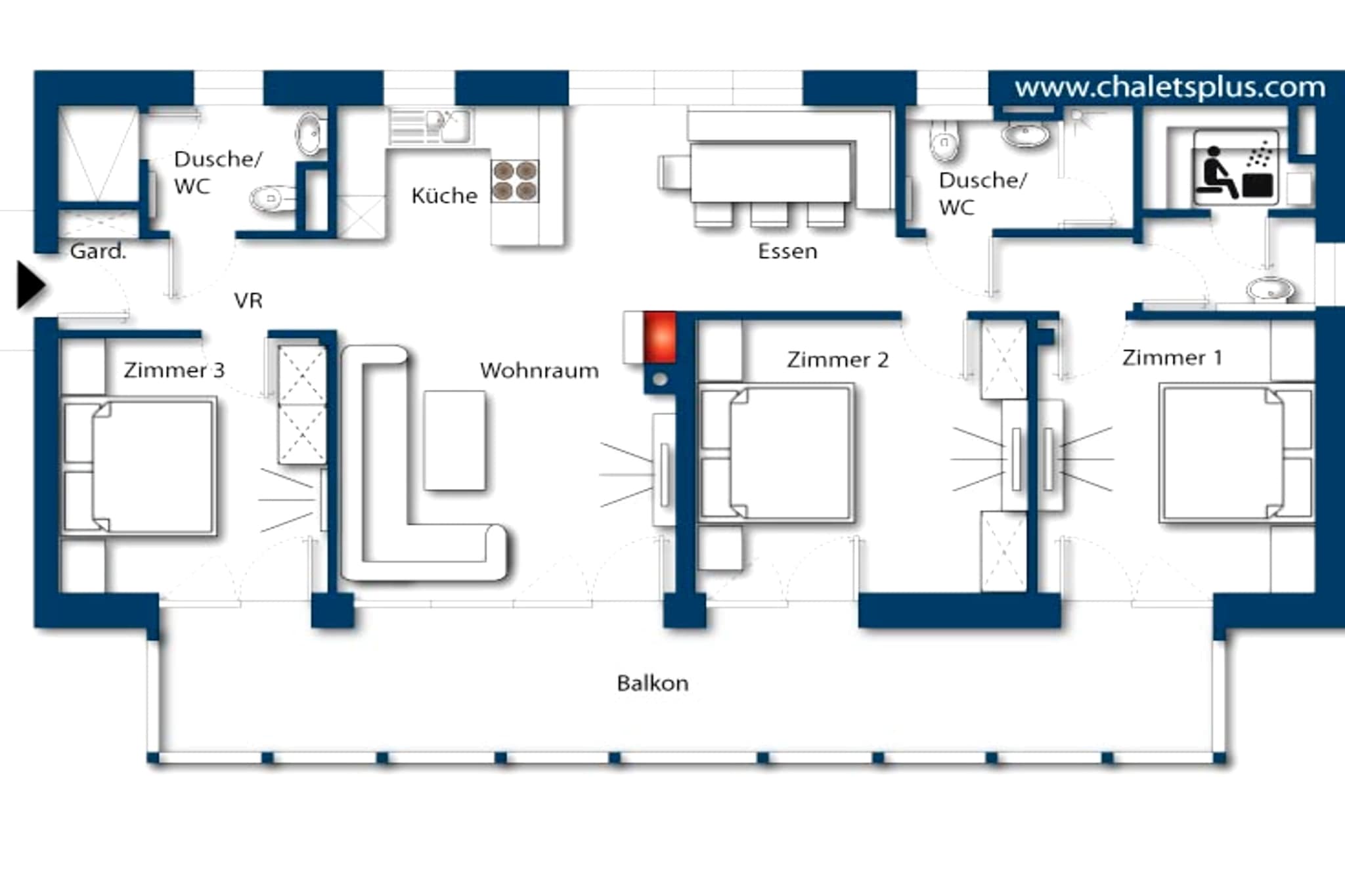 Alpinegold Residenz Goldquelle Penthouse Suite - Plattegrond