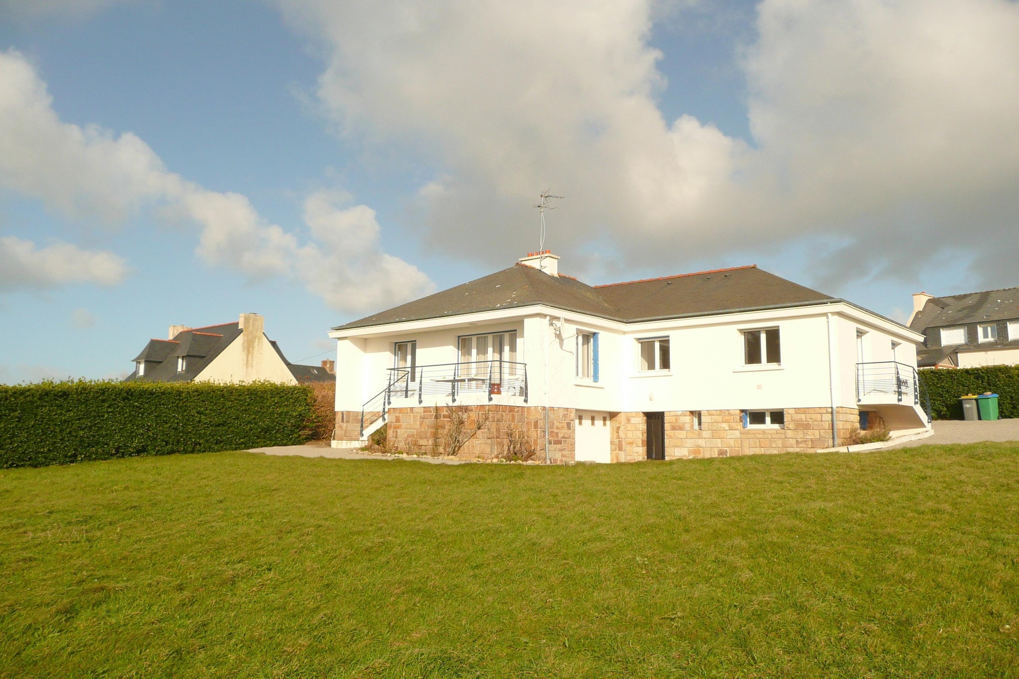 	Ferienhaus mit 180° Panorama Meerblick Lampaul-Plouarzel