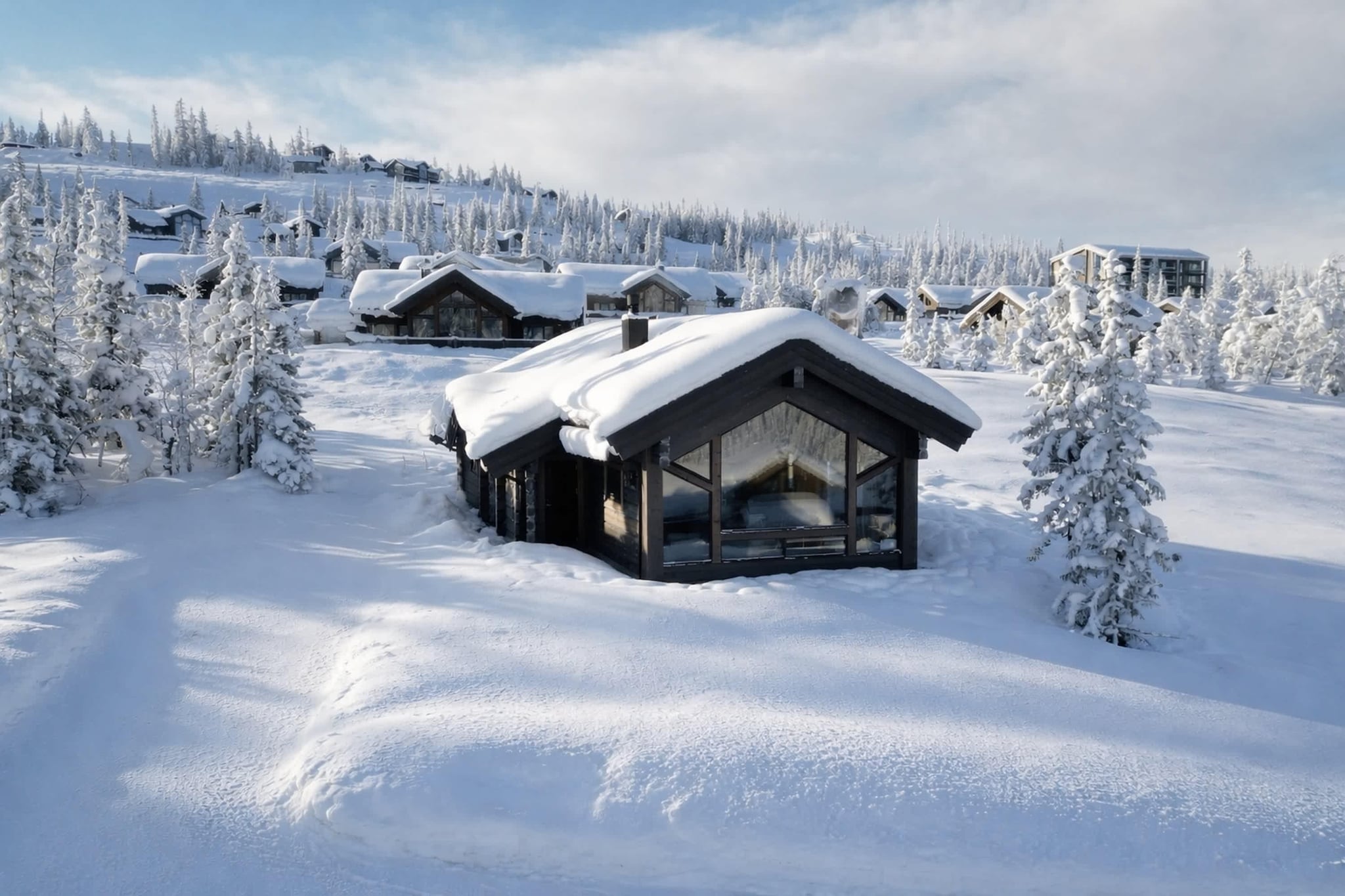 Skjønnhet Cottage - Exterieur winter