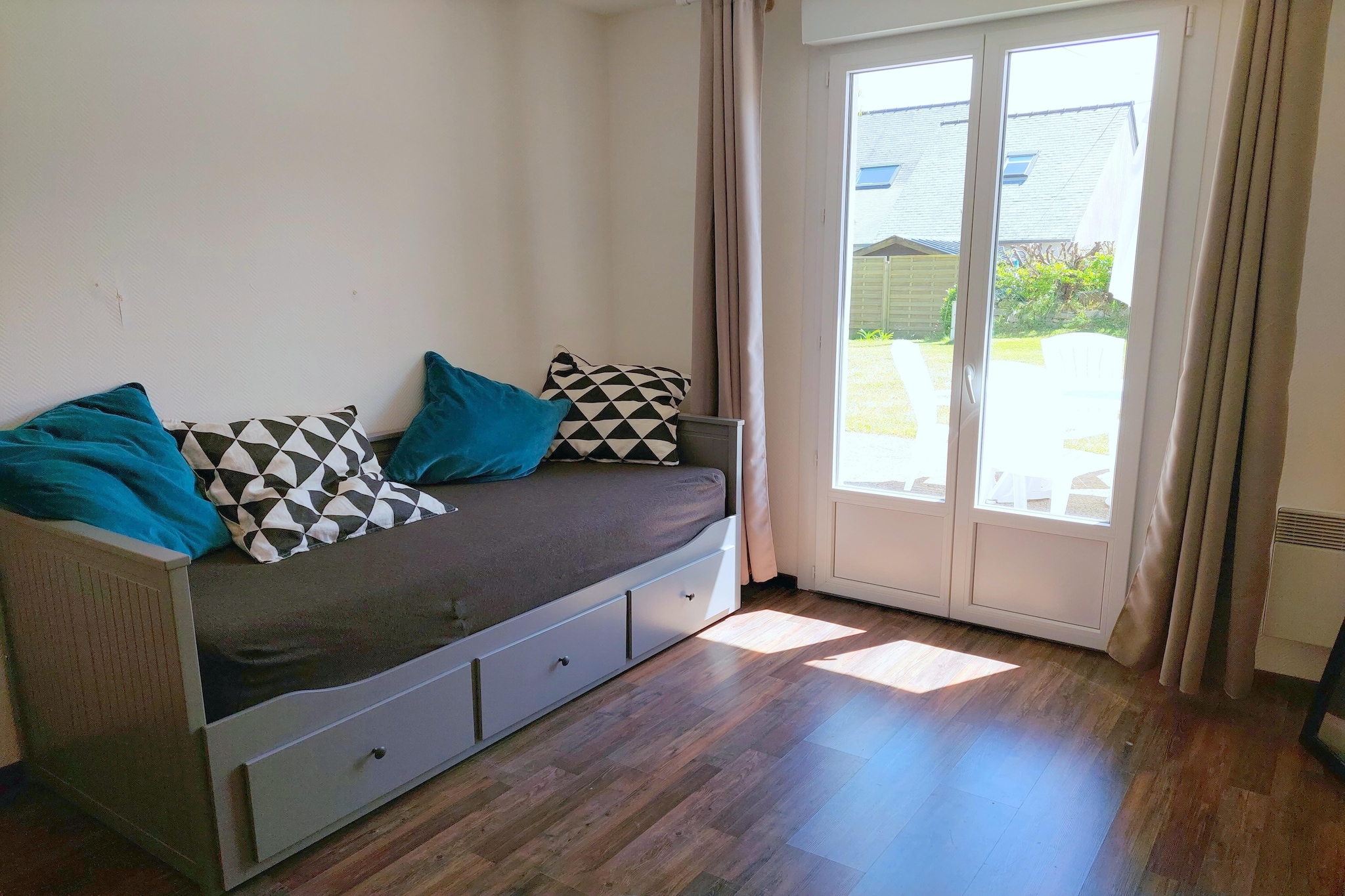 Ebenerdiges Ferienhaus in Strandnähe Santec - Slaapkamer