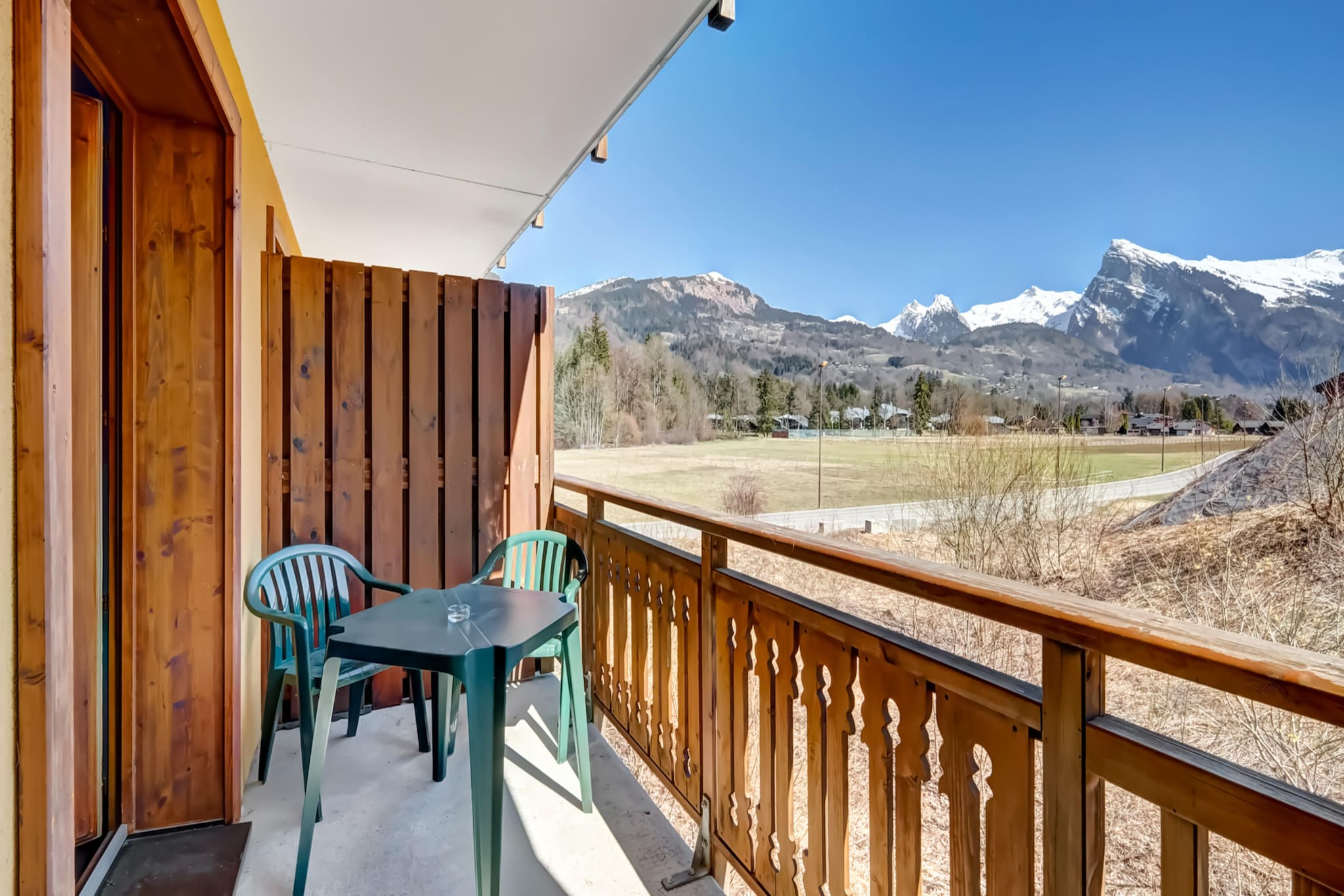 Grand Massif Studio 2 personnes 2 - Terrasbalkon