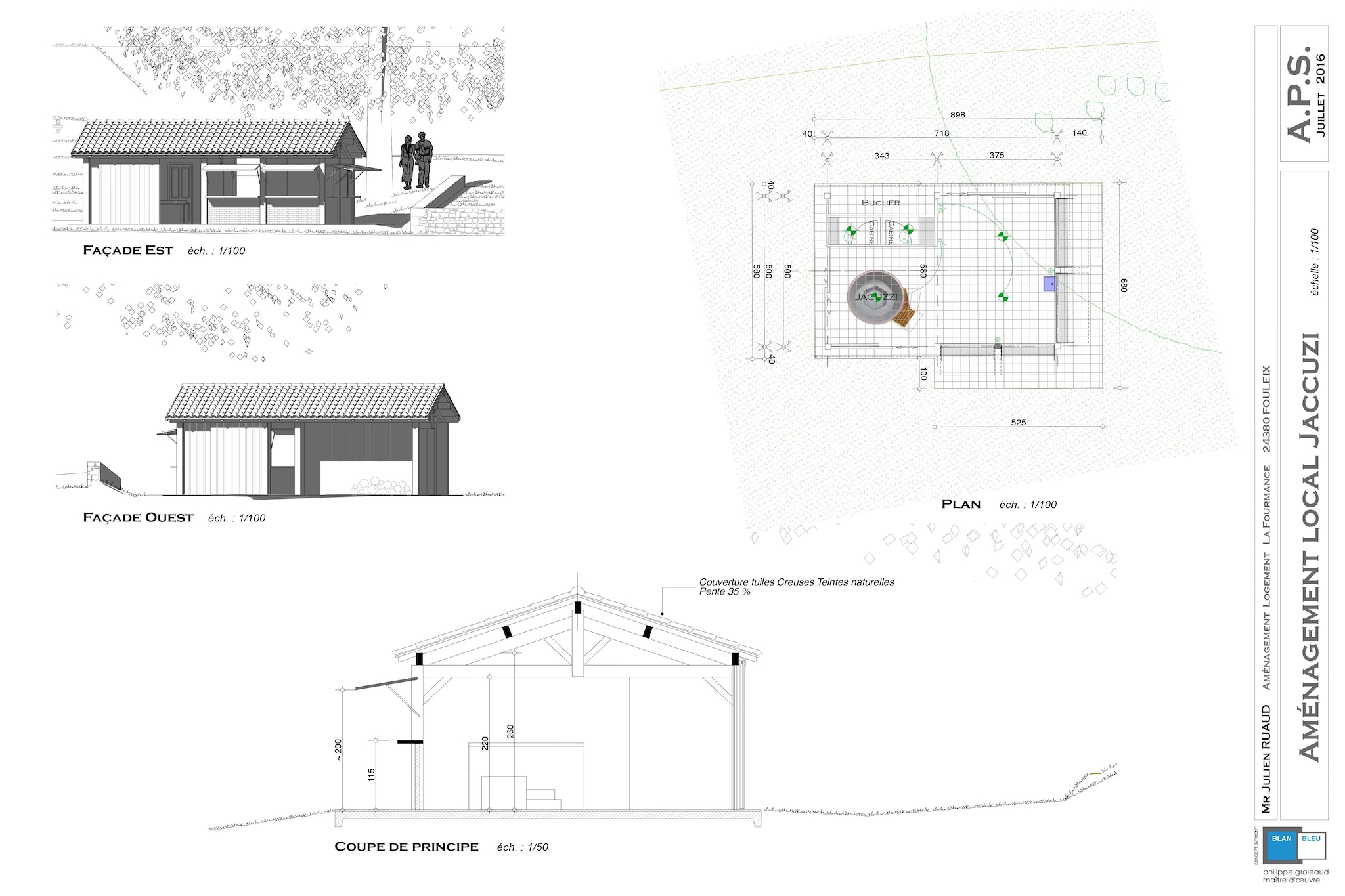 Gite LA FOURMANCE - Plattegrond