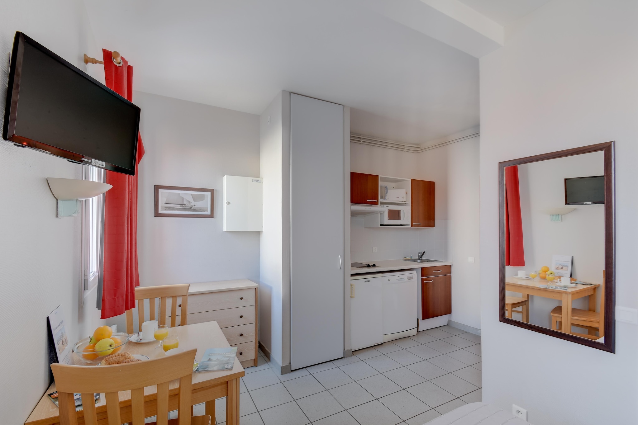 RÃ©sidence L'OcÃ©an Studio 2 personnes - Keuken