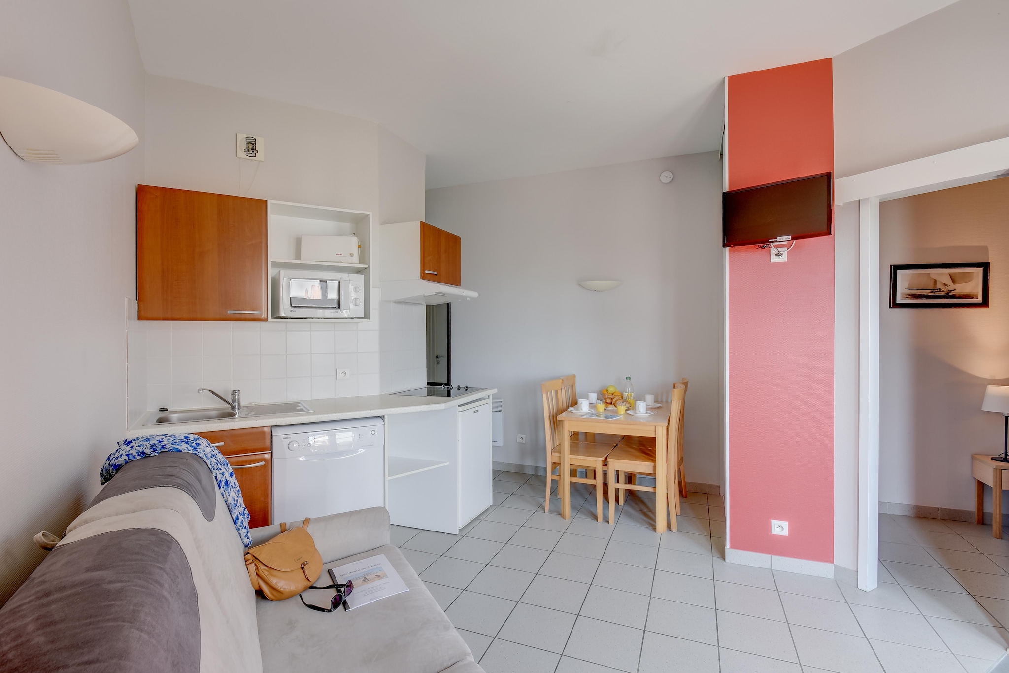 RÃ©sidence L'OcÃ©an Studio 4 personnes avec coin nuit vue Mer