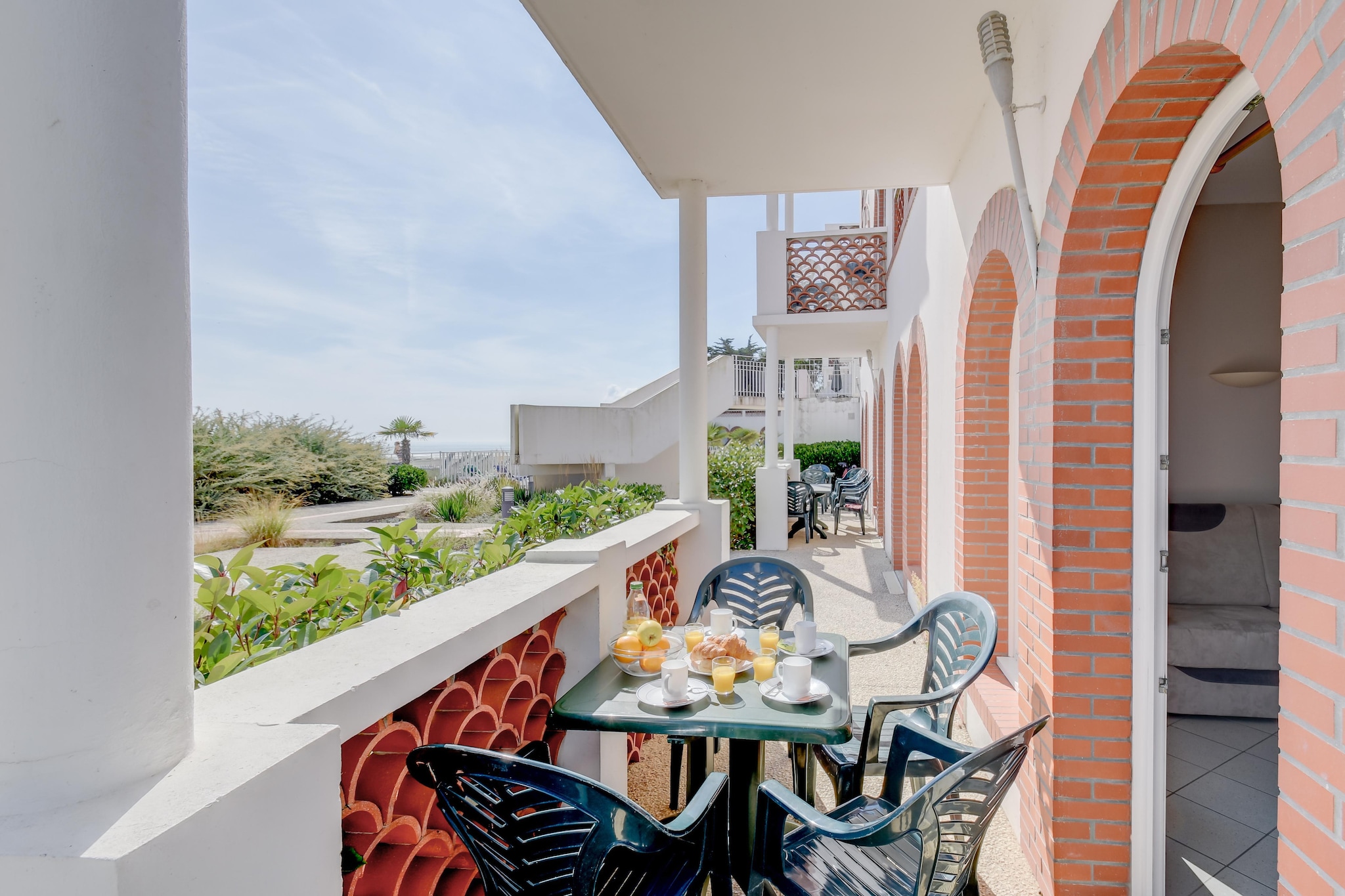 RÃ©sidence L'OcÃ©an Appartement 2 piÃ¨ces 5 personnes vue Mer - Terrasbalkon