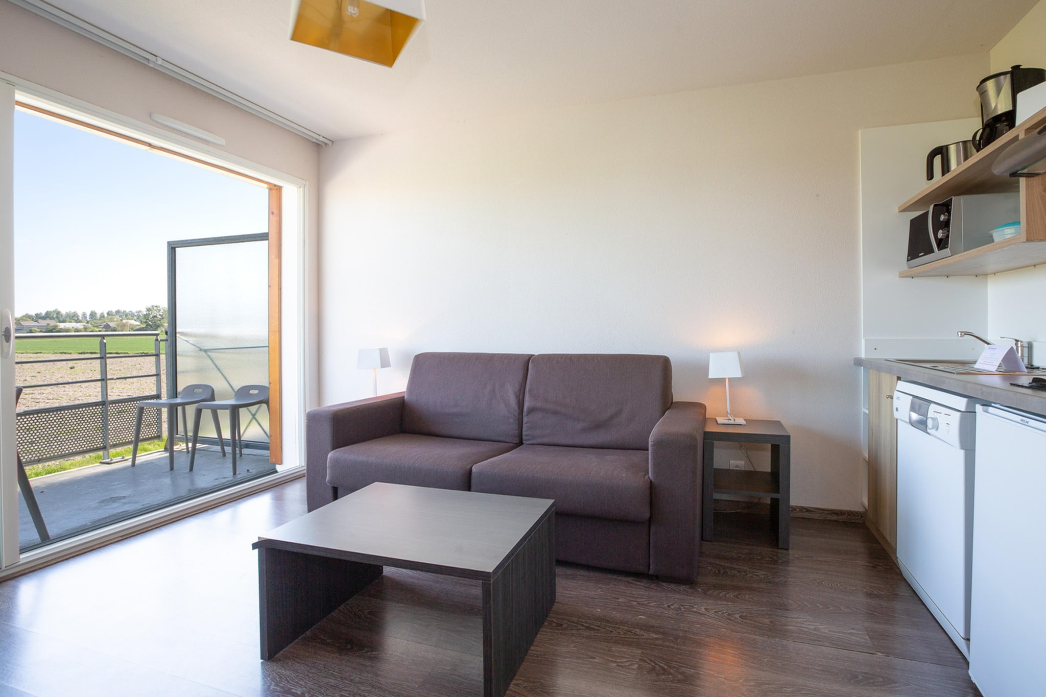 Le Domaine du Mont - Appartement 2 pièces 4 personnes vue Polder - Wohnzimmer