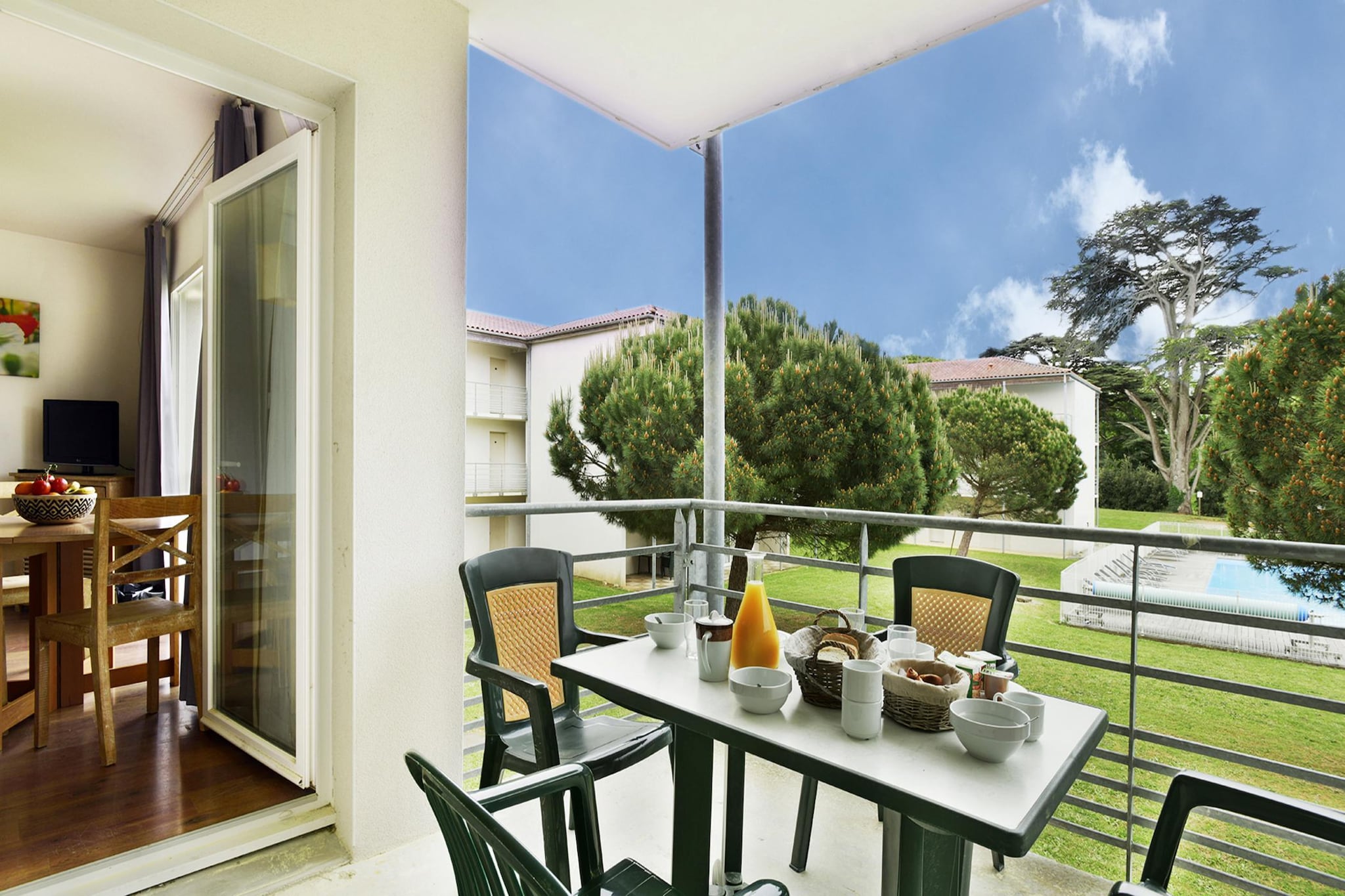 Le Domaine du ChÃ¢teau - Appartement 2 pièces 4 personnes - Terrasbalkon
