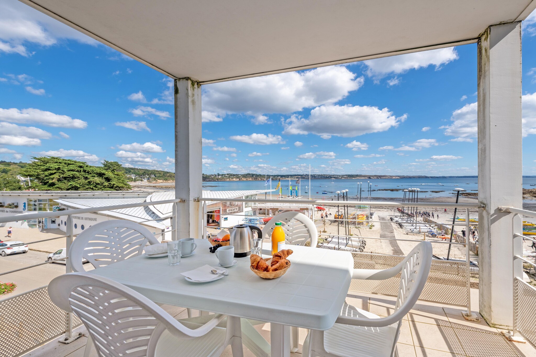 RÃ©sidence Le Domaine de Bertheaume- Appartement 2 piÃ¨ces avec coin nuit 5 personnes vue Mer - Terrasse/Balkon