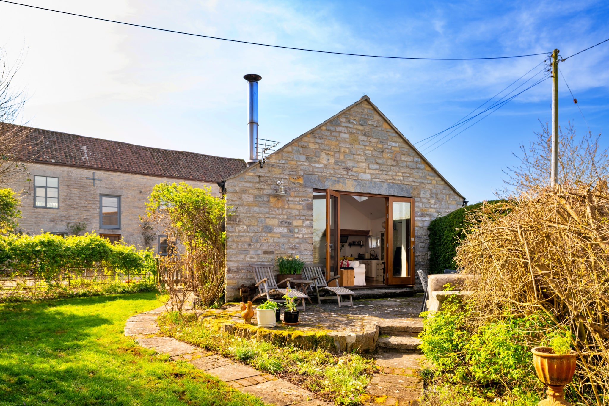 Mill Barn By The Stream - Terrasbalkon