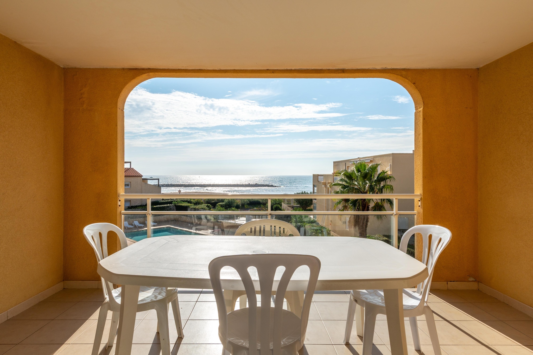 Résidence Alizéa Beach - Appartement 2 pièces 4 personnes vue mer - Terrasbalkon