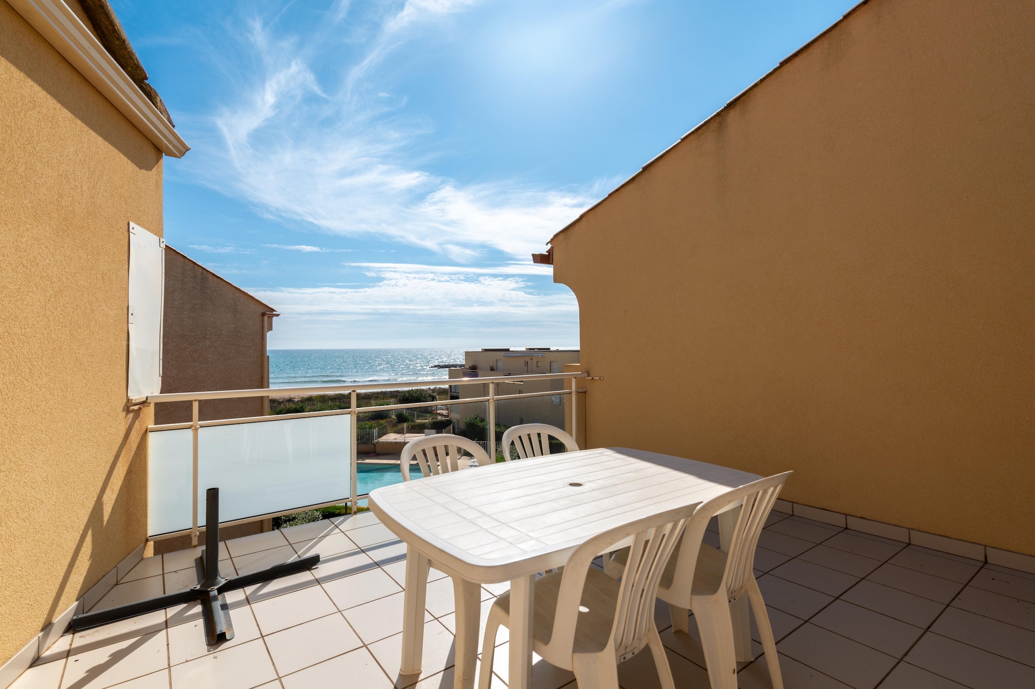 Résidence Alizéa Beach - Appartement 3 pièces 6 personnes - Terrasbalkon