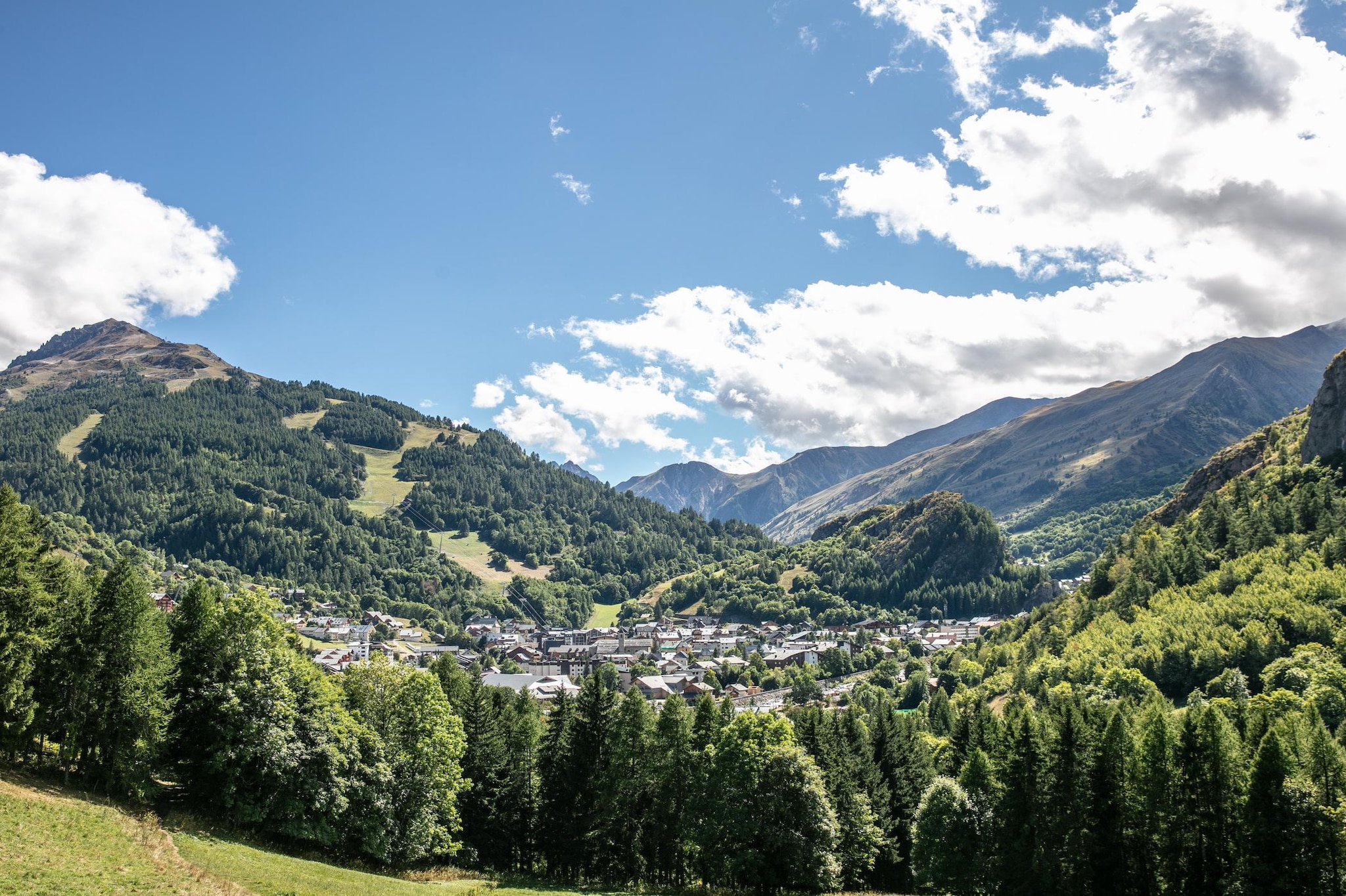 Le Hameau de Valloire-Appartement 2 piÃ¨ces avec coin nuit 5 personnes - vue Valloire - Uitzicht zomer