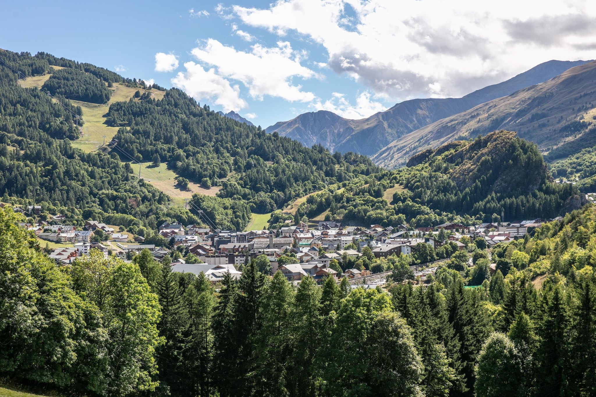 Le Hameau de Valloire-Appartement 2 piÃ¨ces avec coin nuit 5 personnes - vue Valloire - Uitzicht zomer