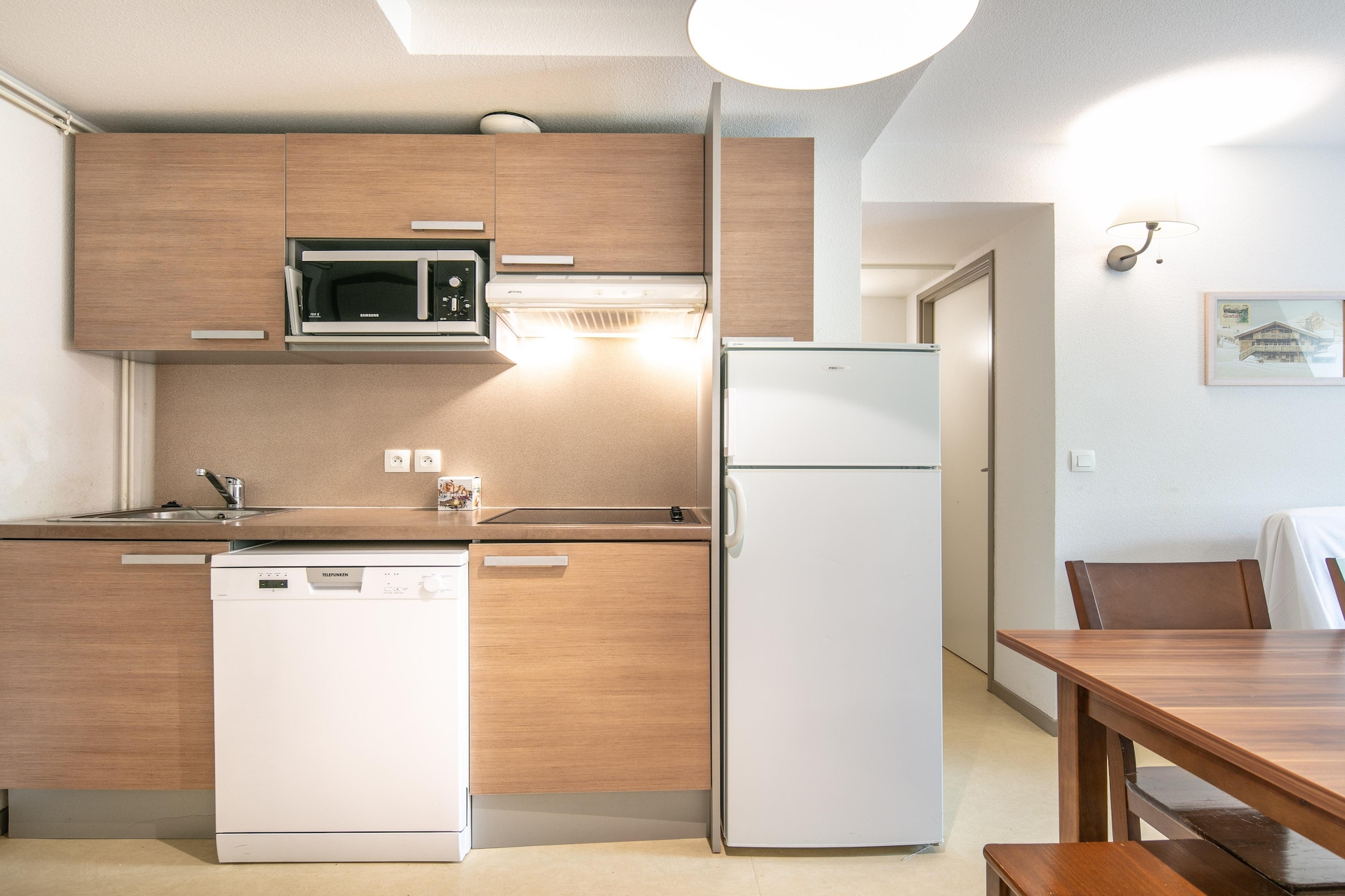 Les Gentianes - Appartement 2 piÃ¨ces avec coin nuit 6 personnes mansardÃ© - Keuken