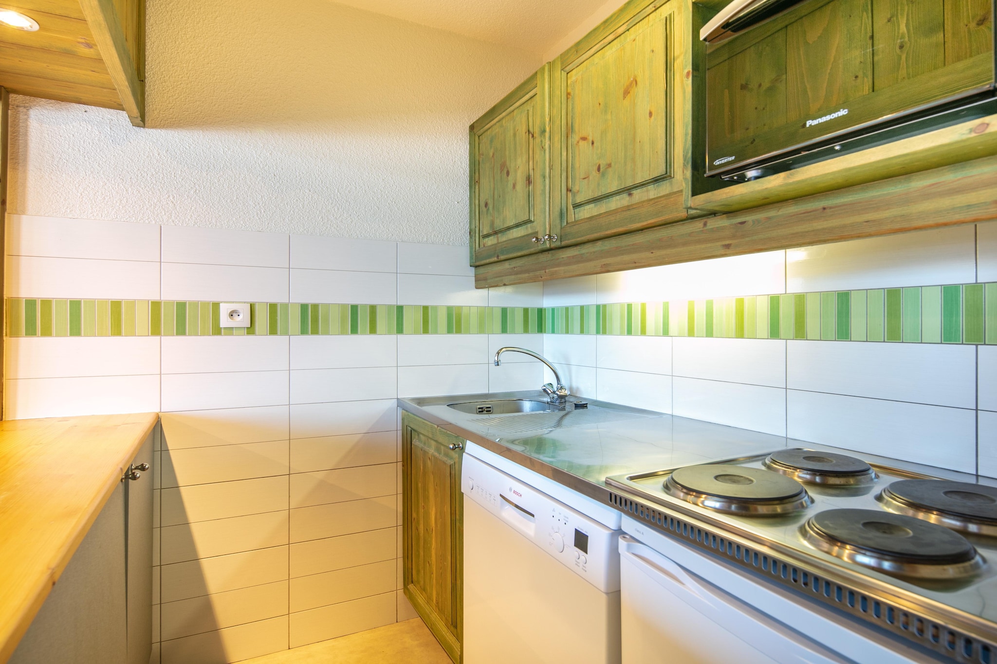 RÃ©sidence Le Sappey-Appartement 2 piÃ¨ces avec coin nuit 7 personnes - Keuken