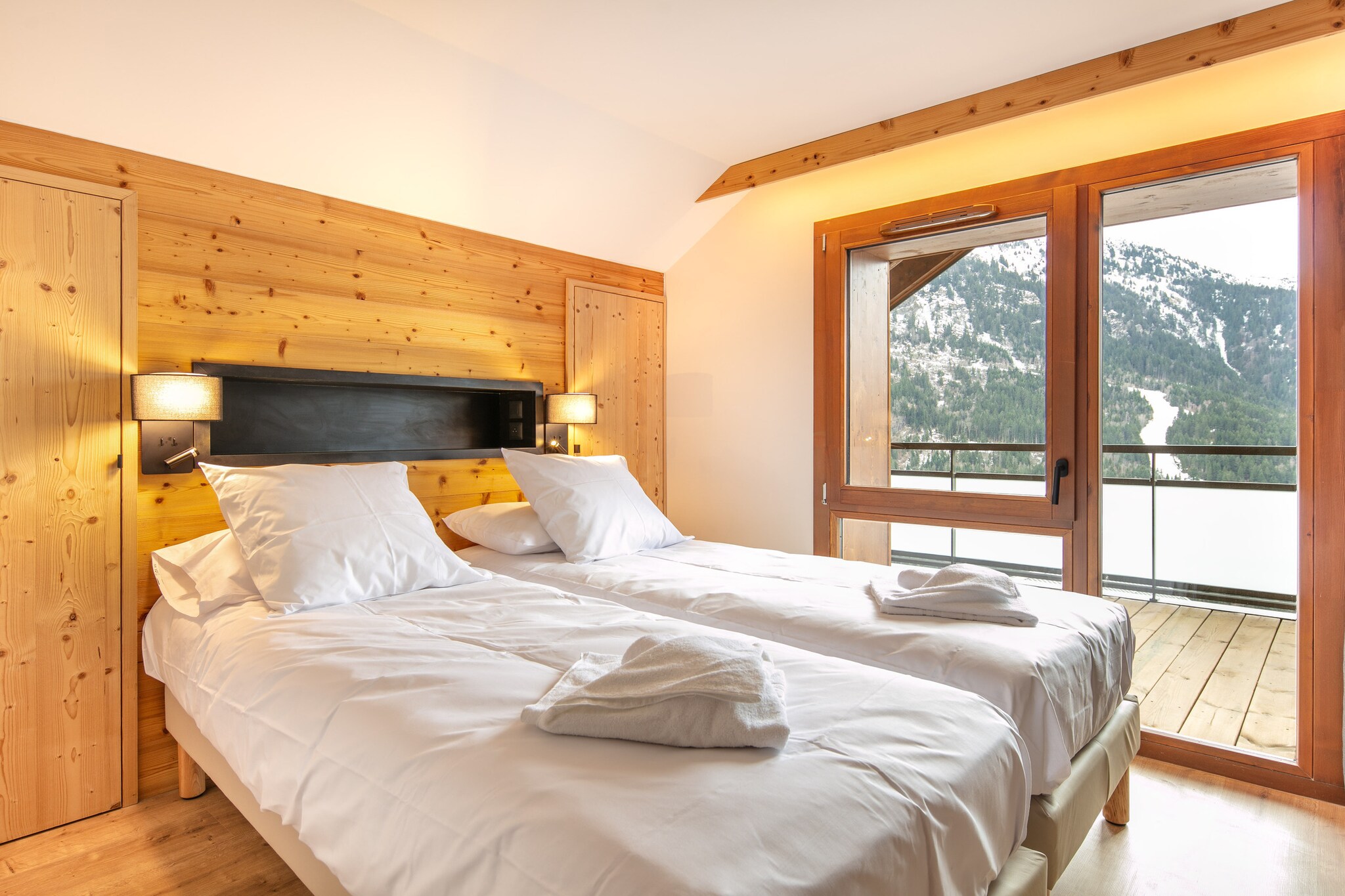 Les Hauts de Vaujany -Appartement 4 piÃ¨ces 8 personnes - Slaapkamer